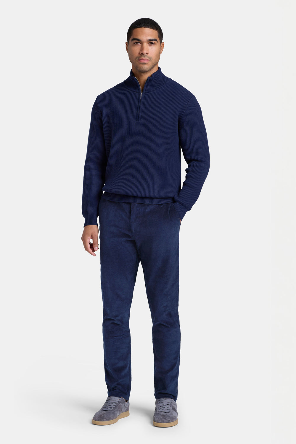 THE DECO QUARTER ZIP SWEATER