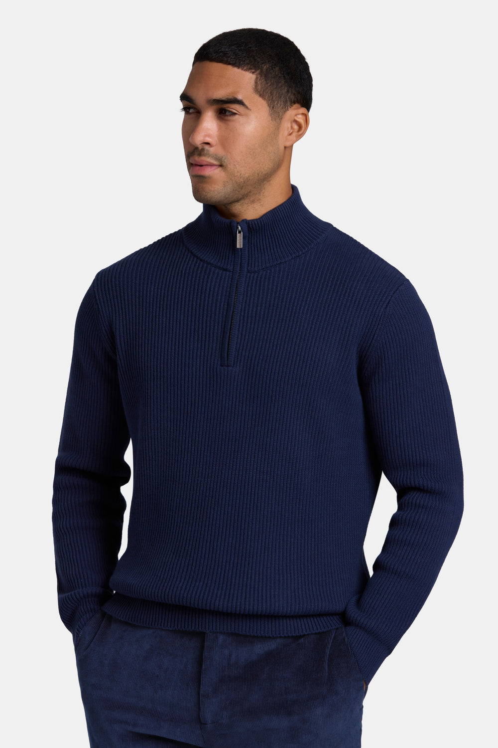 THE DECO QUARTER ZIP SWEATER