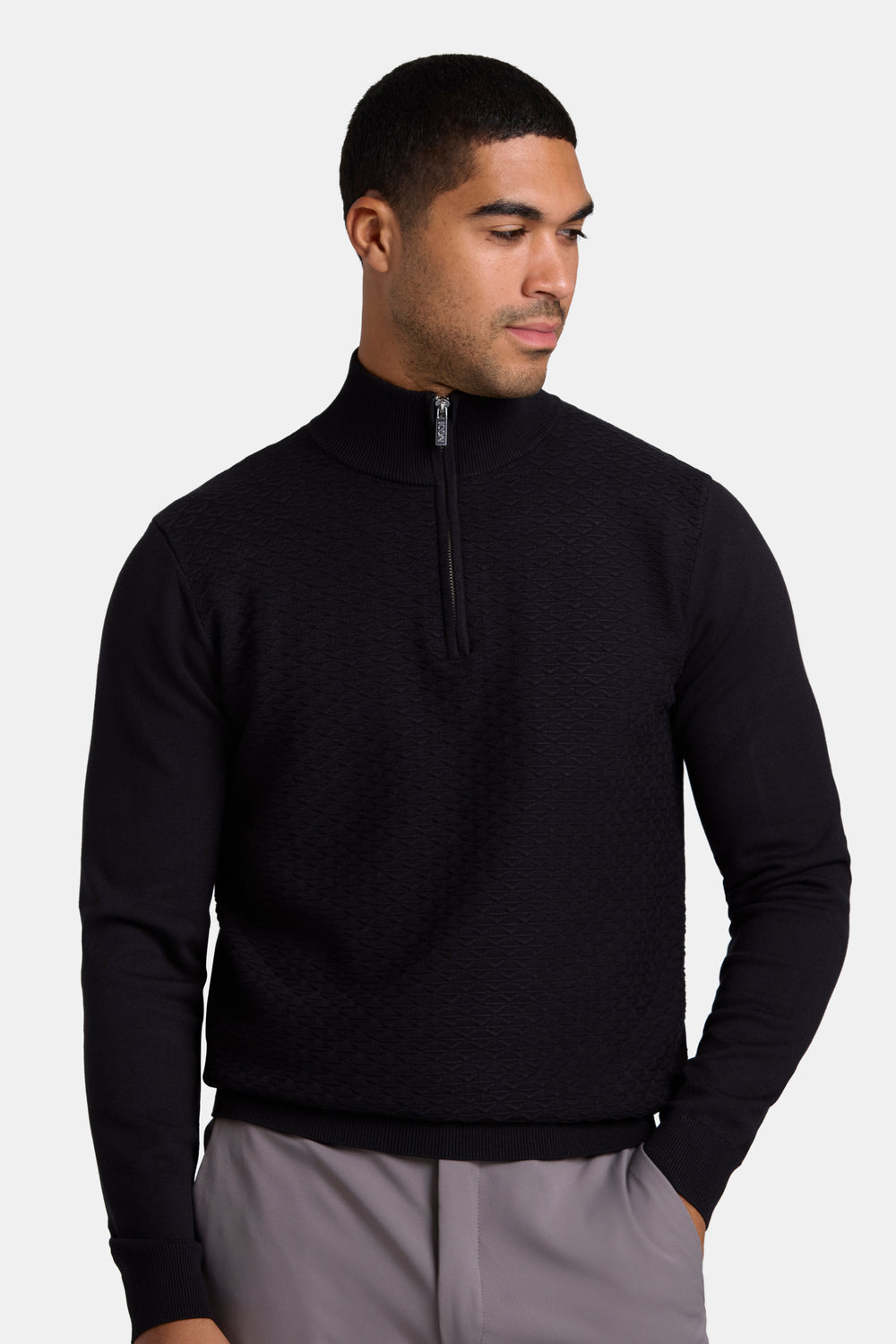 THE MARCELLO QUARTER ZIP SWEATER