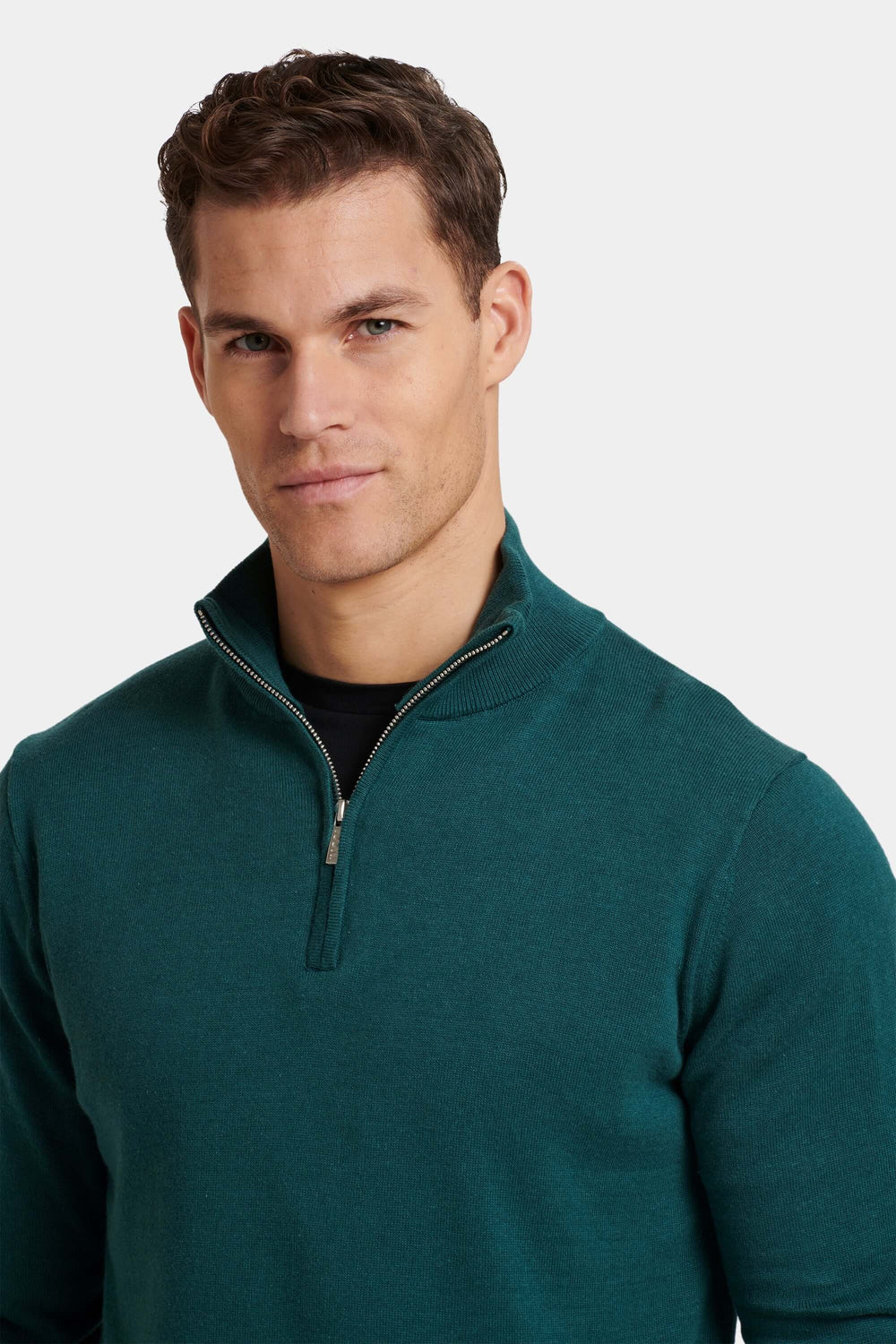 THE SANTONI QUARTER ZIP SWEATER