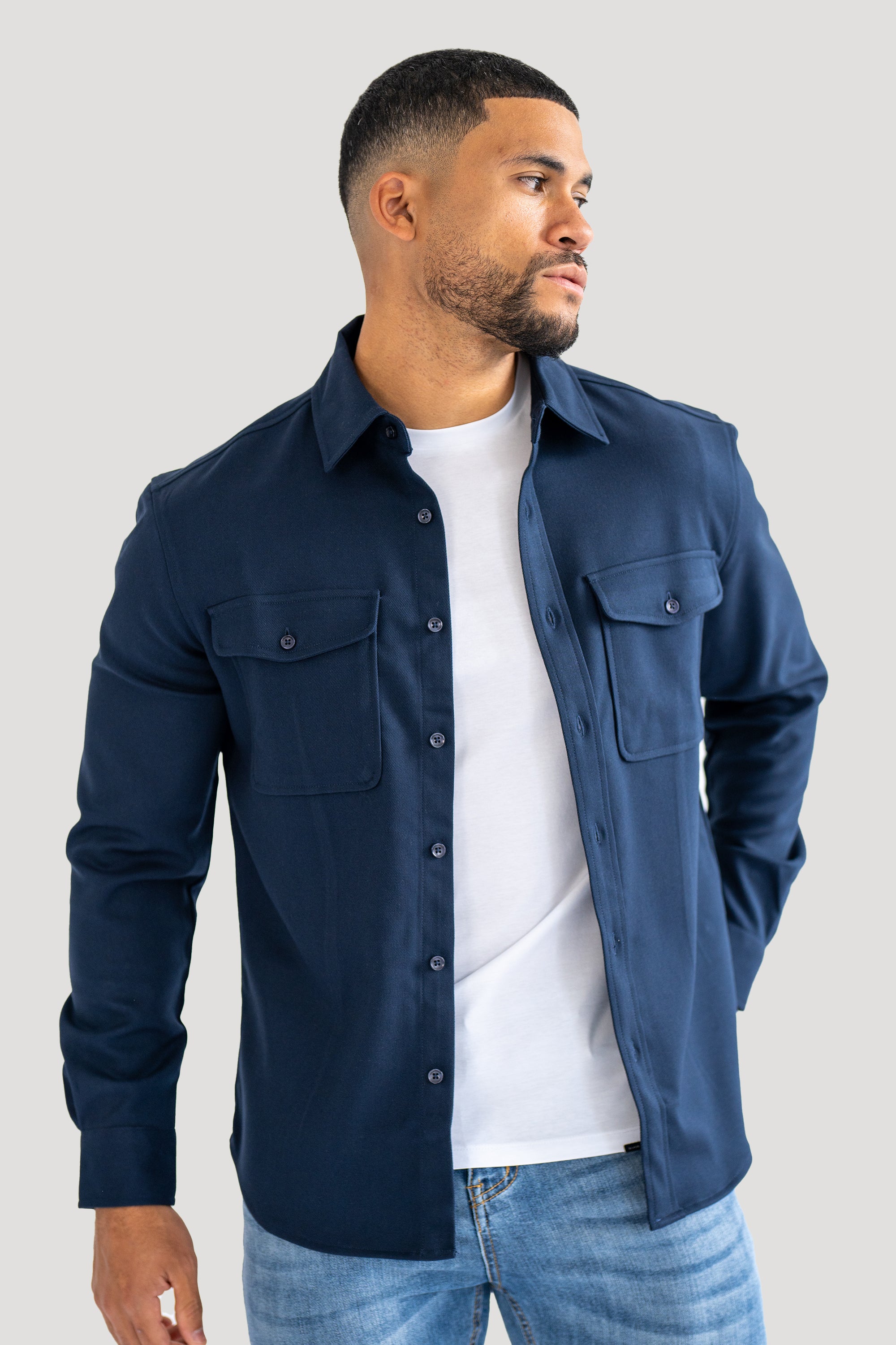 THE DANTE OVERSHIRT - NAVY