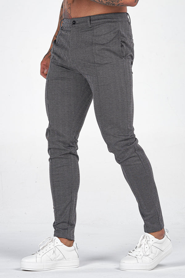 THE CHEVRON TROUSERS - DARK GREY - ICON. AMSTERDAM