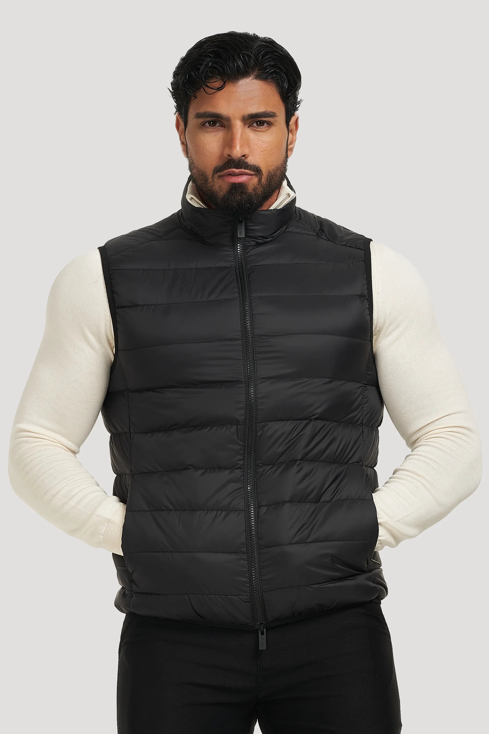 THE VERONA GILET - BLACK - ICON. AMSTERDAM