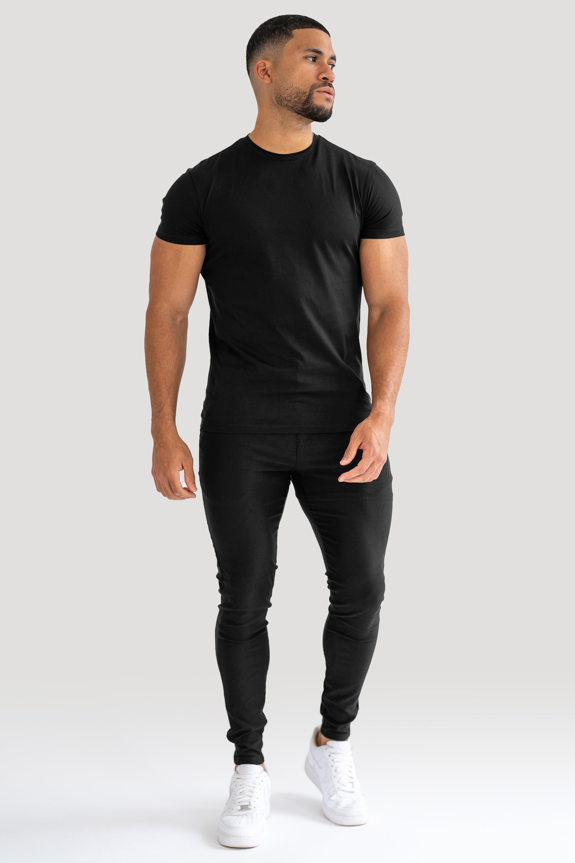 THE MERCERISED T-SHIRT - BLACK - ICON. AMSTERDAM