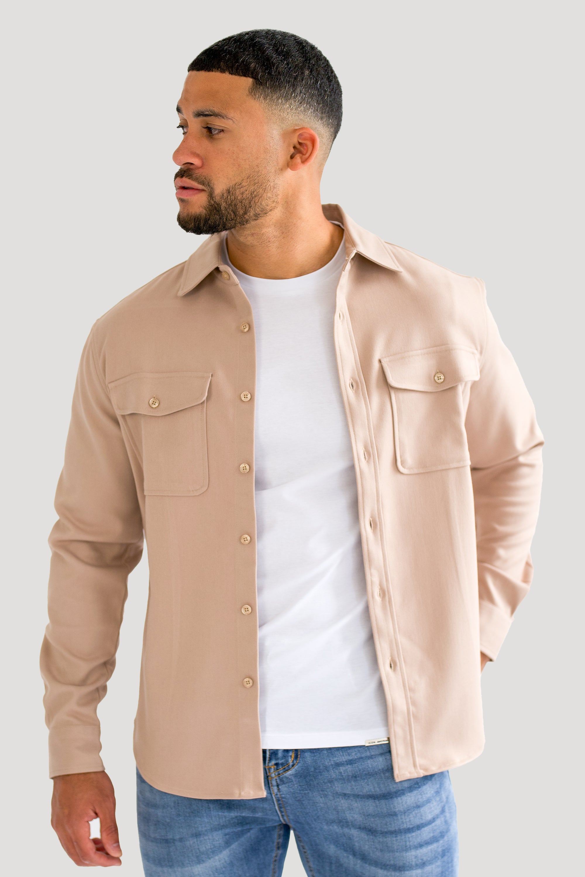 THE DANTE OVERSHIRT - IRISH CREAM