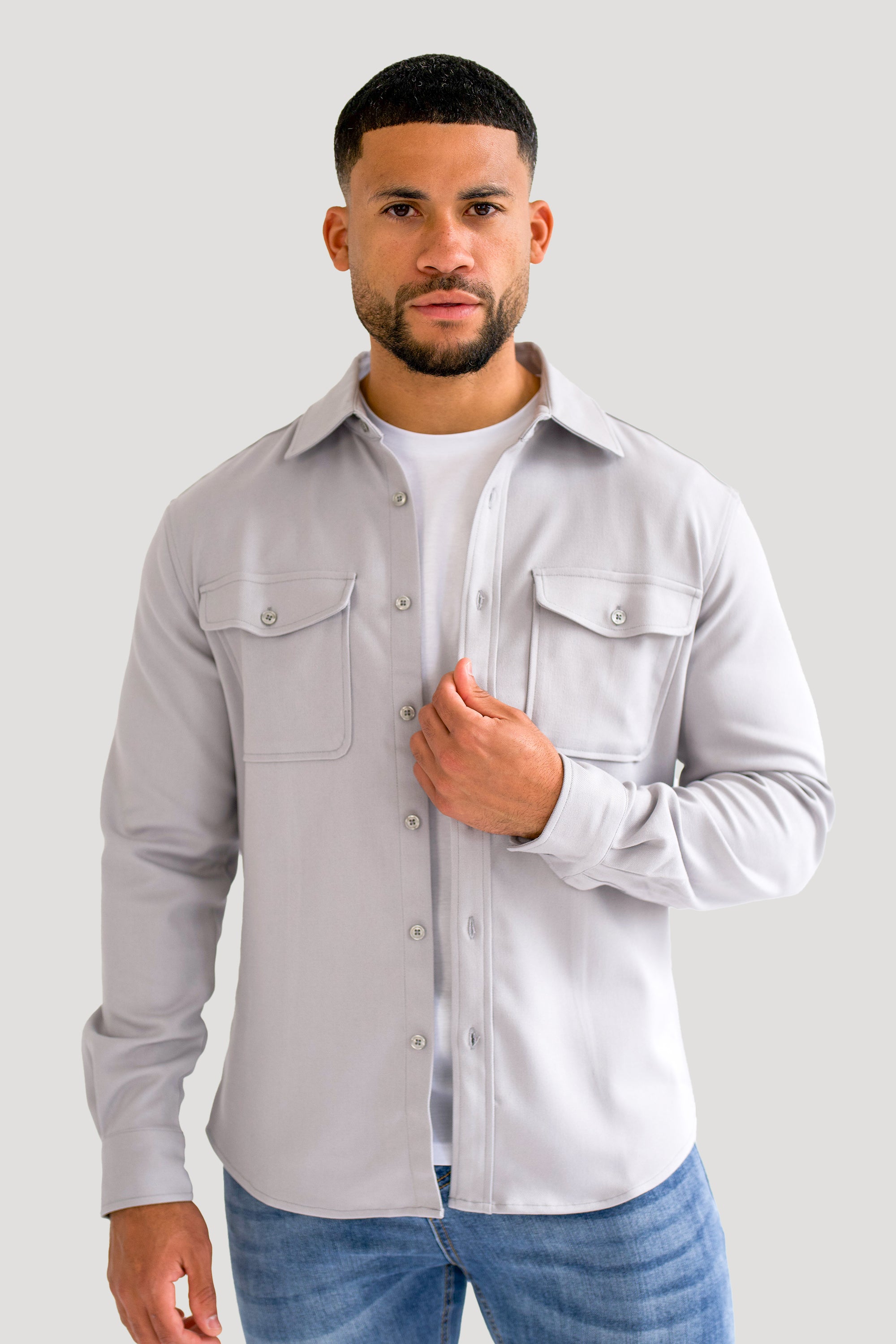 THE DANTE OVERSHIRT - GREY