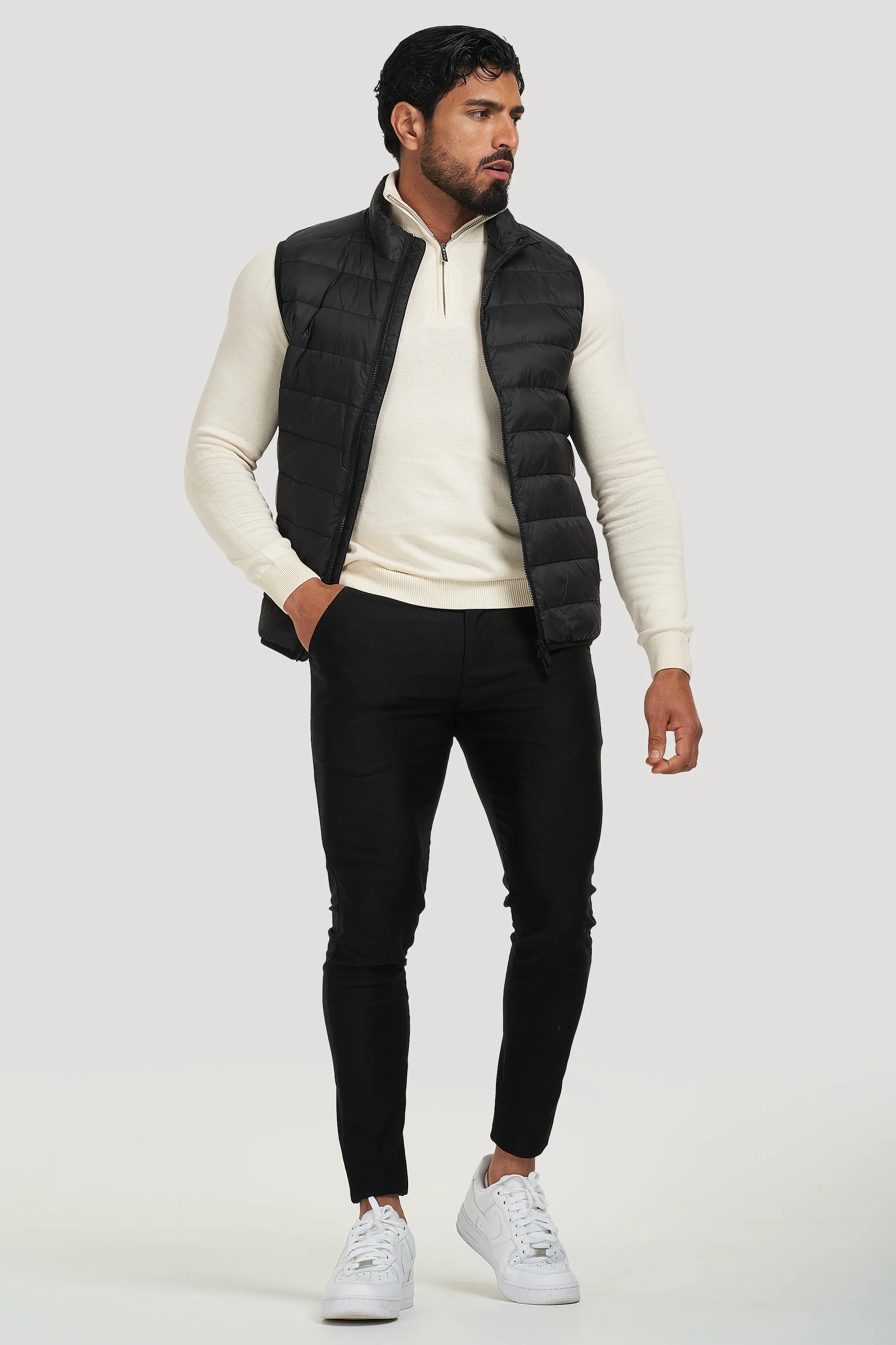 THE VERONA GILET - BLACK - ICON. AMSTERDAM