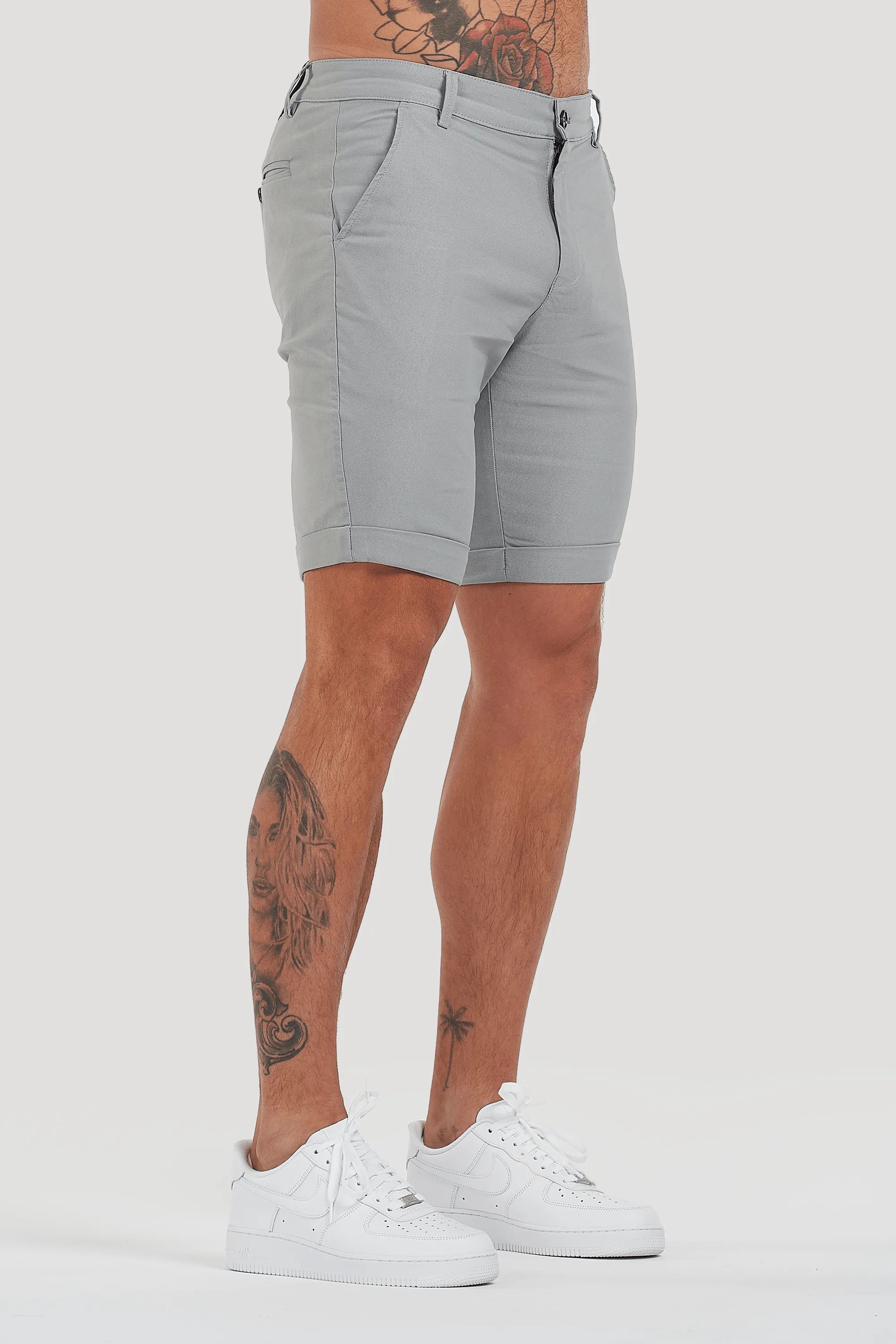 THE AVANI SHORTS - LIGHT GREY - ICON. AMSTERDAM