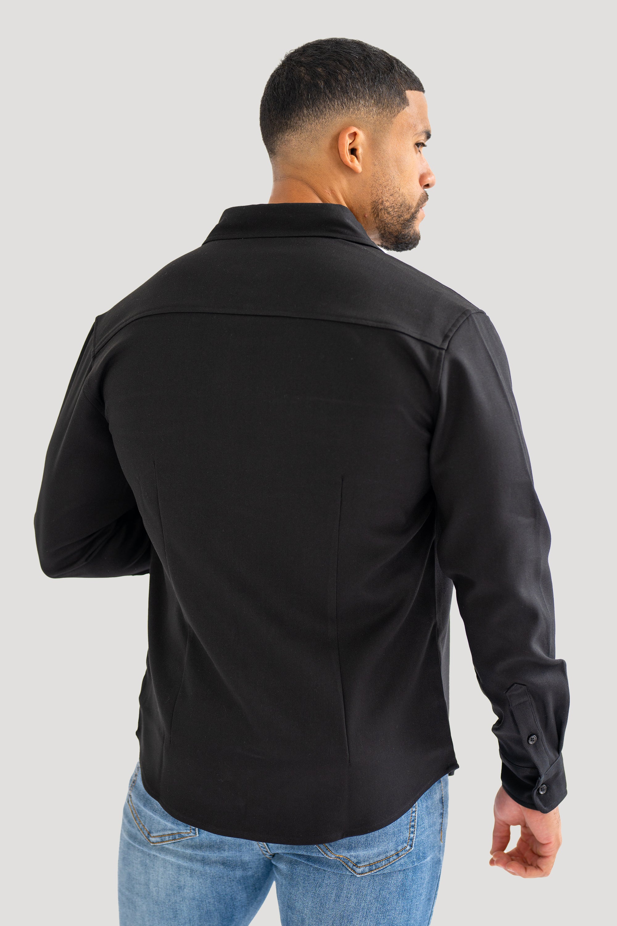 THE DANTE OVERSHIRT - ZWART