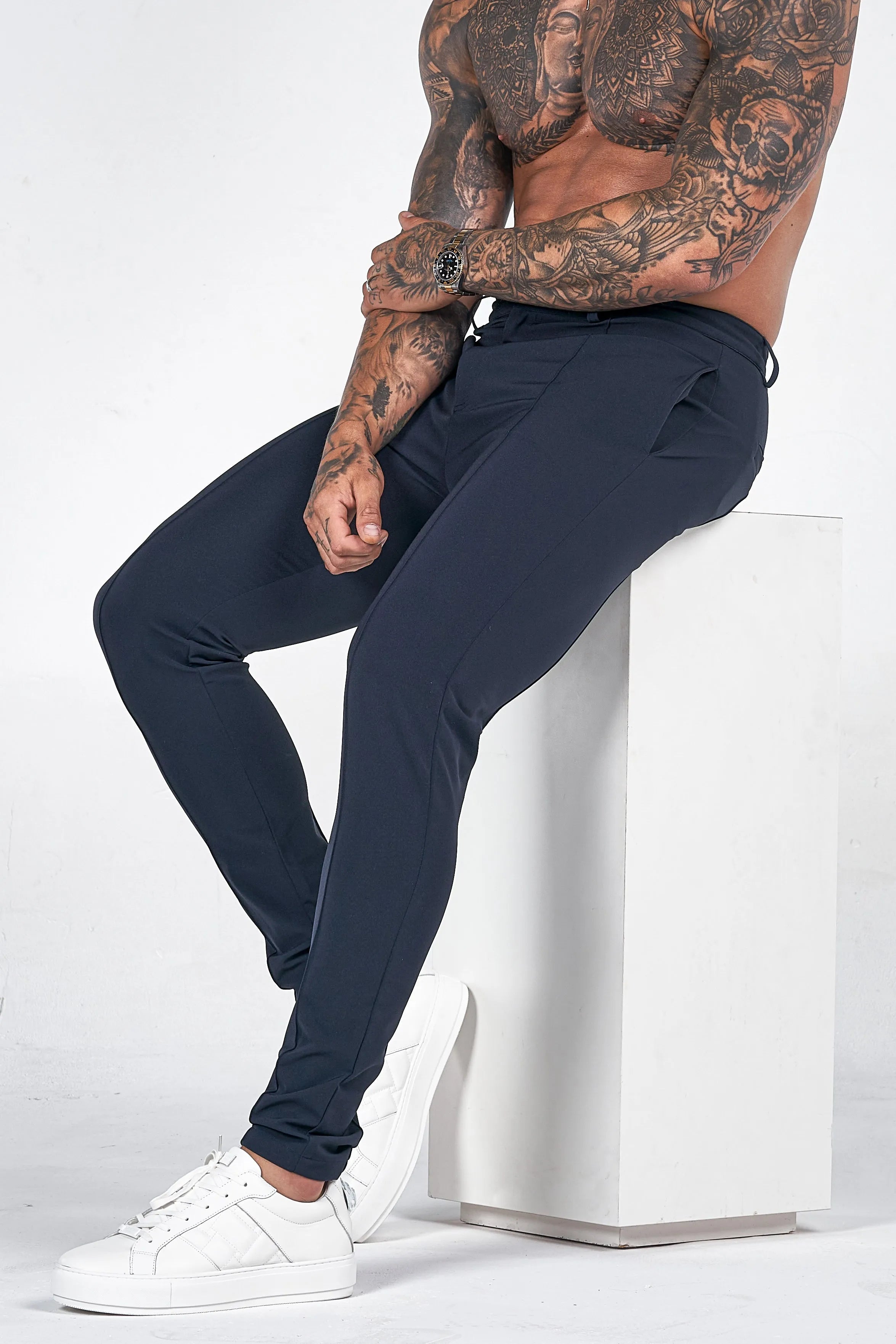 THE VOCO TROUSERS 2.0 - NAVY BLUE - ICON. AMSTERDAM