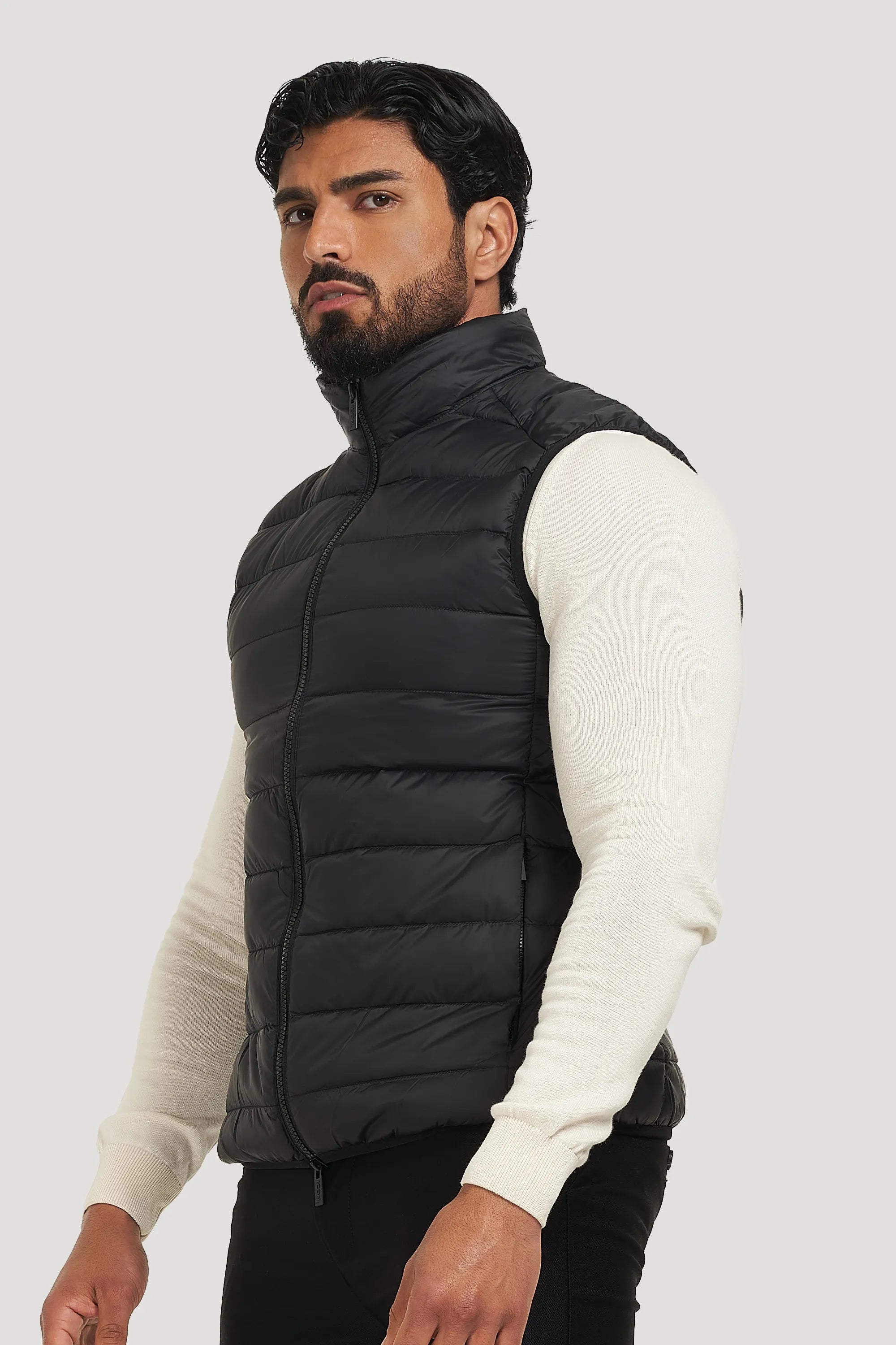 THE VERONA GILET - BLACK - ICON. AMSTERDAM