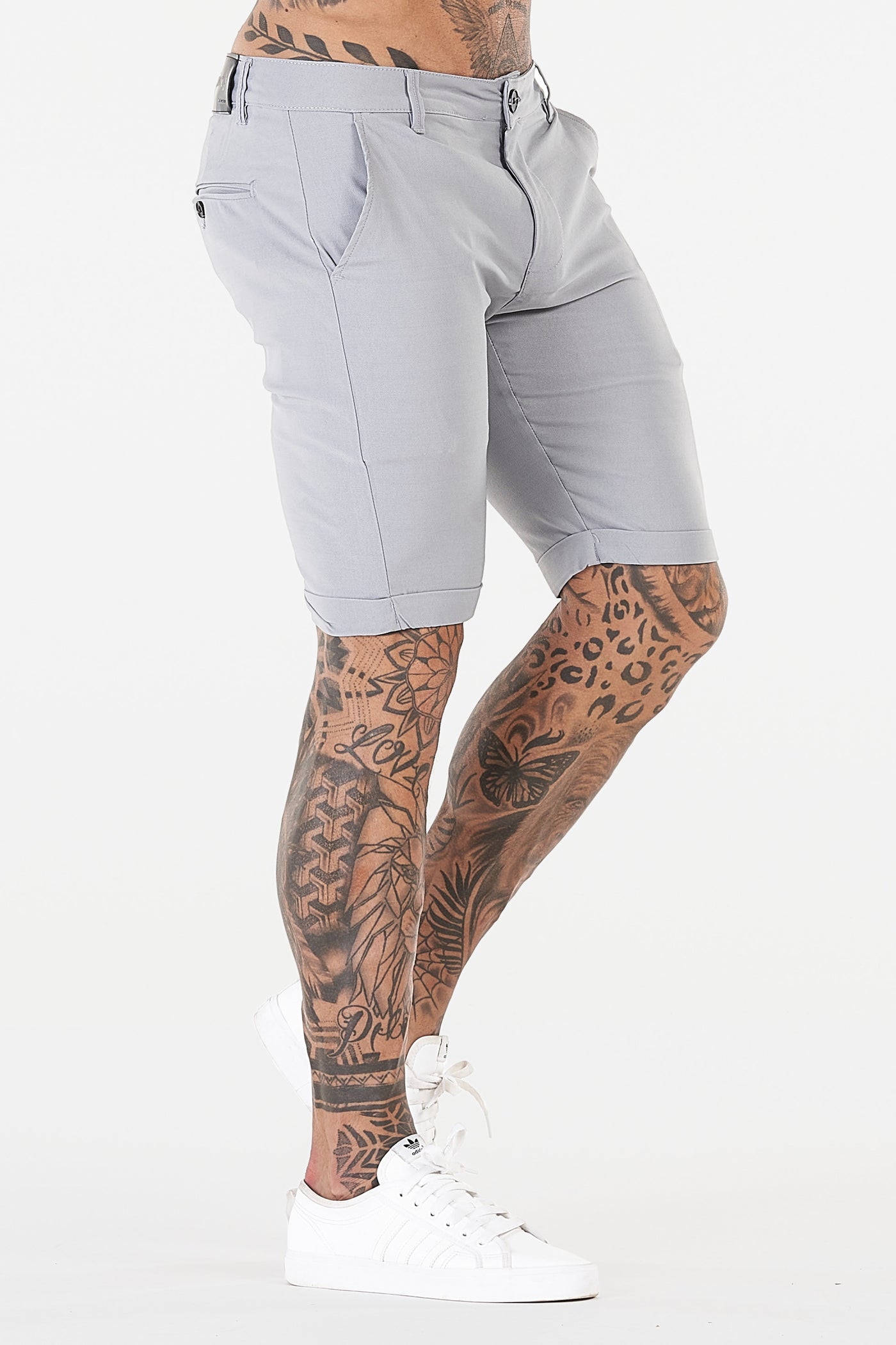 THE AVANI SHORTS - LIGHT GREY - ICON. AMSTERDAM