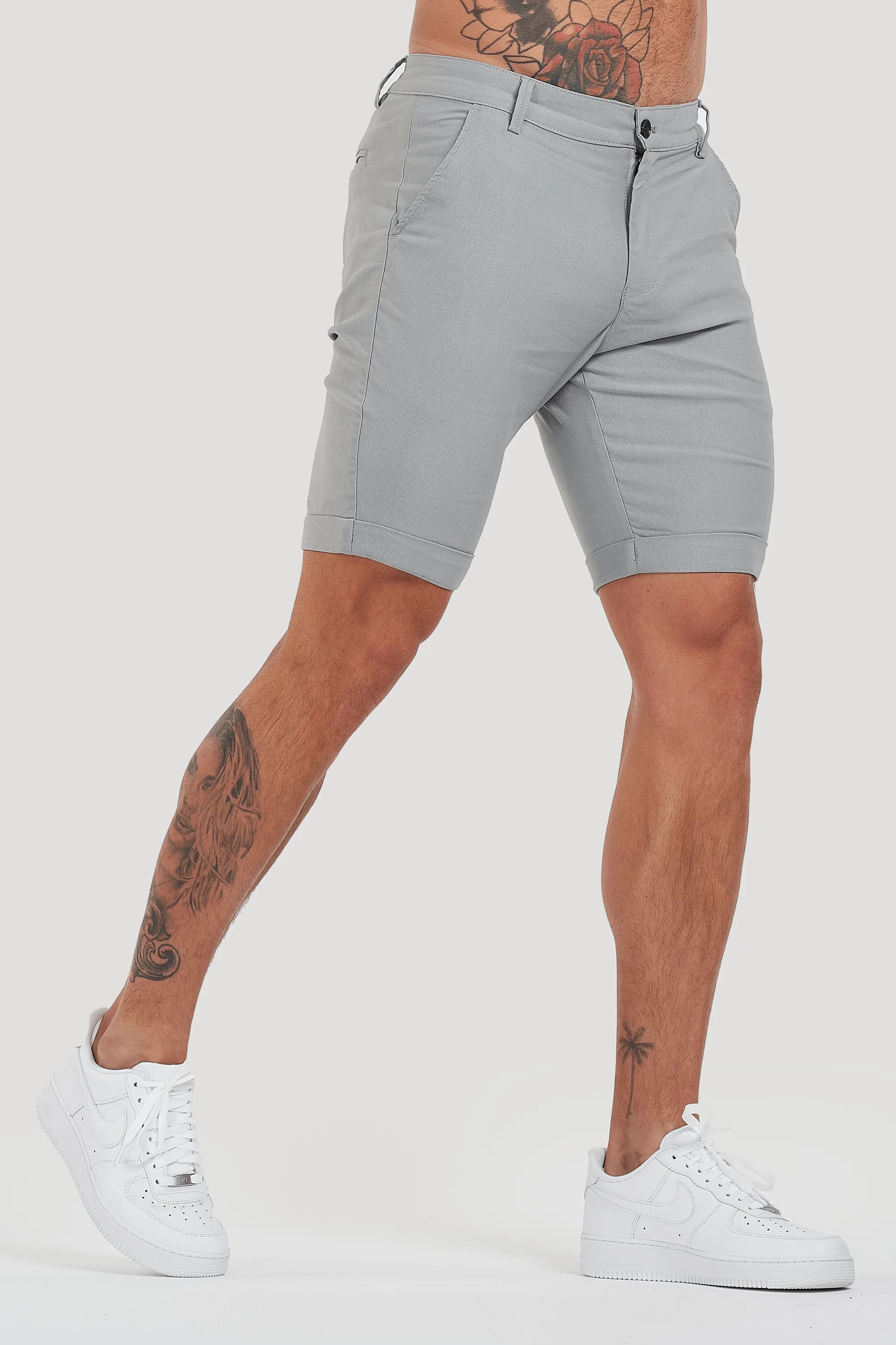 THE AVANI SHORTS - LIGHT GREY - ICON. AMSTERDAM