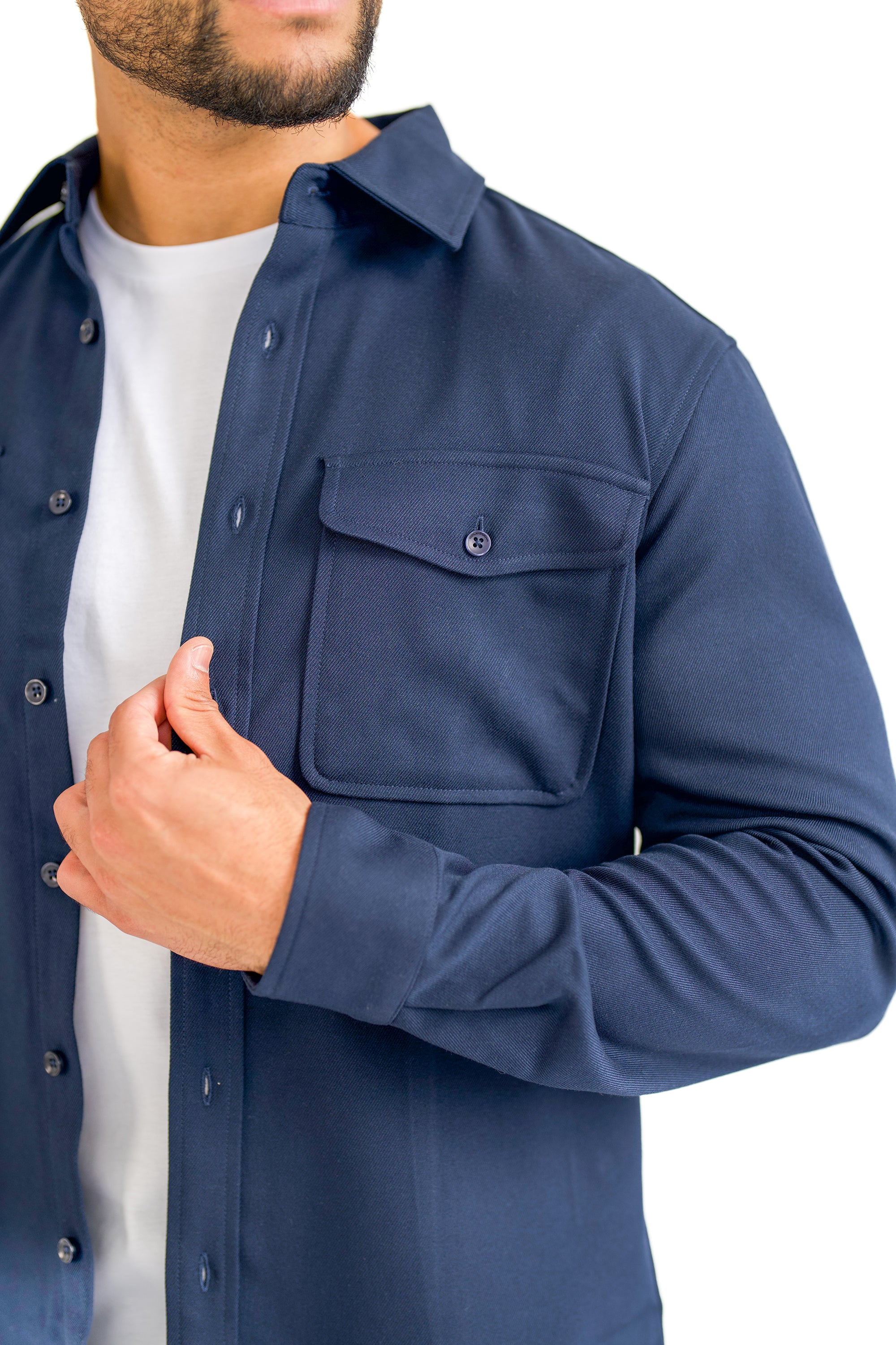 THE DANTE OVERSHIRT - NAVY