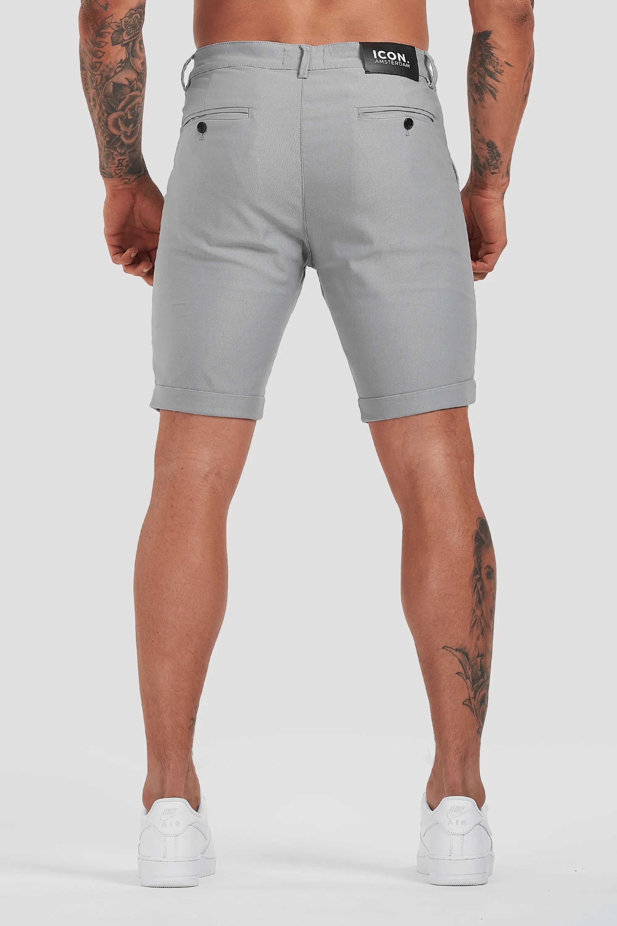 THE AVANI SHORTS - LIGHT GREY - ICON. AMSTERDAM