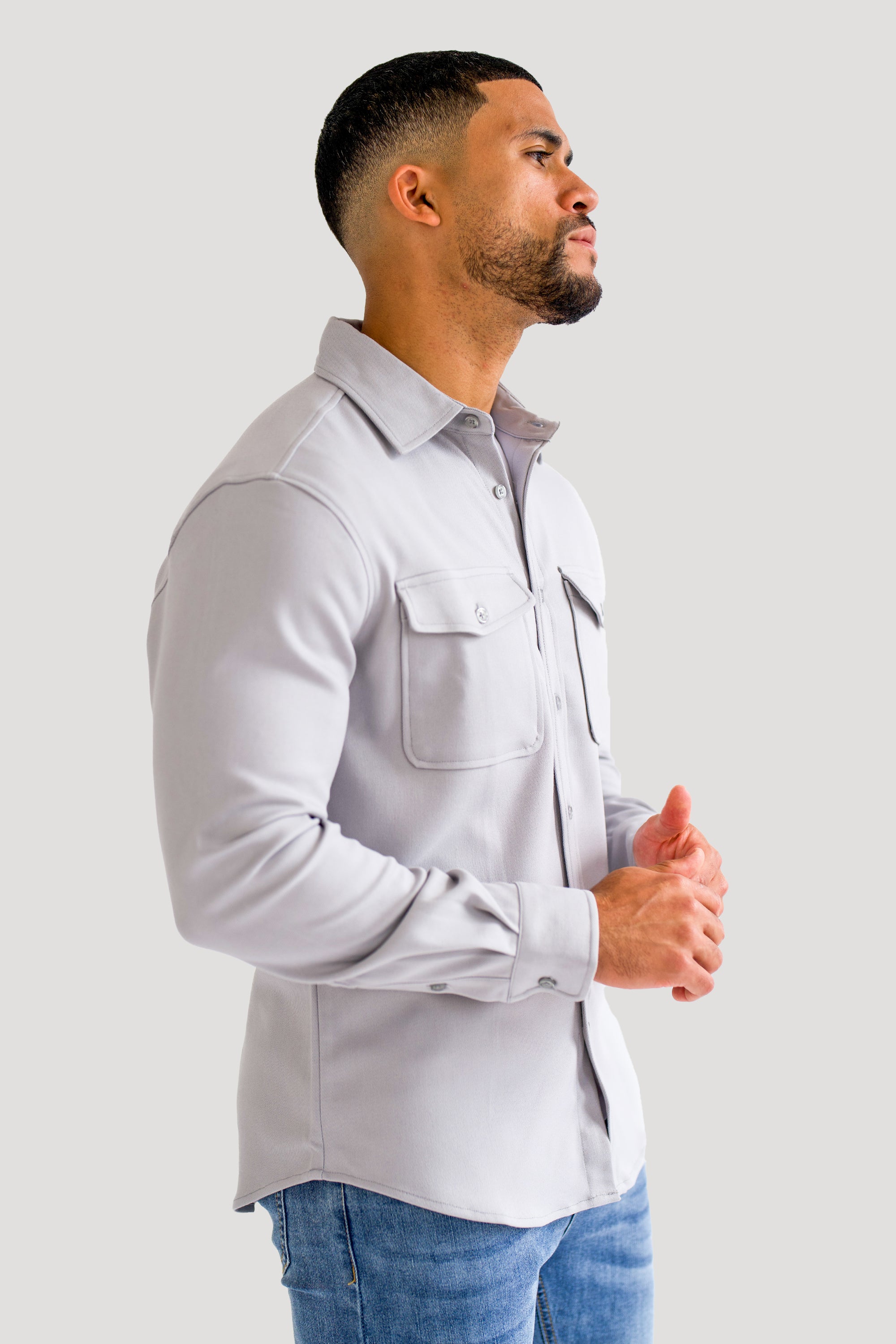 THE DANTE OVERSHIRT - GREY