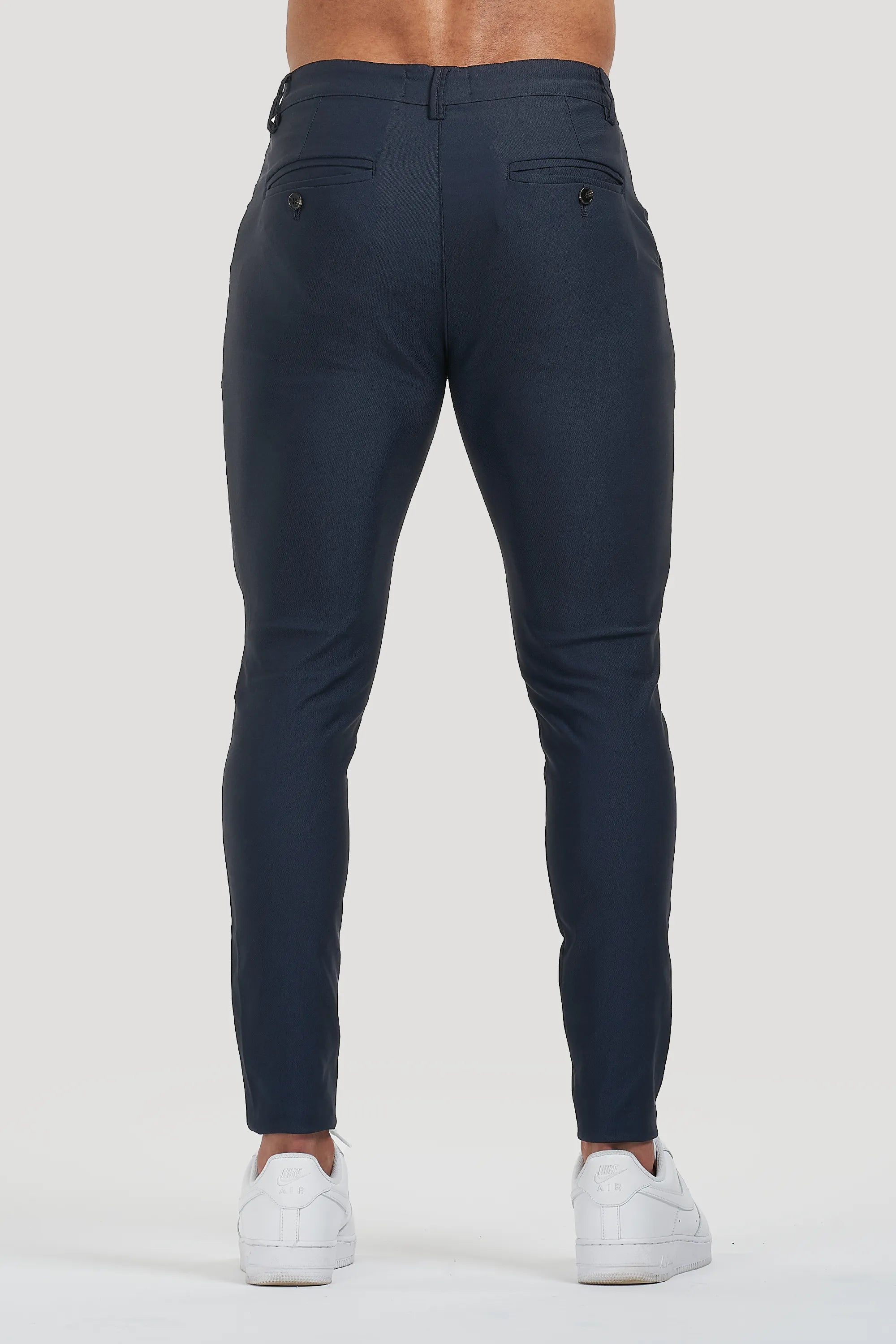 THE AVANI TROUSERS - DARK BLUE - ICON. AMSTERDAM