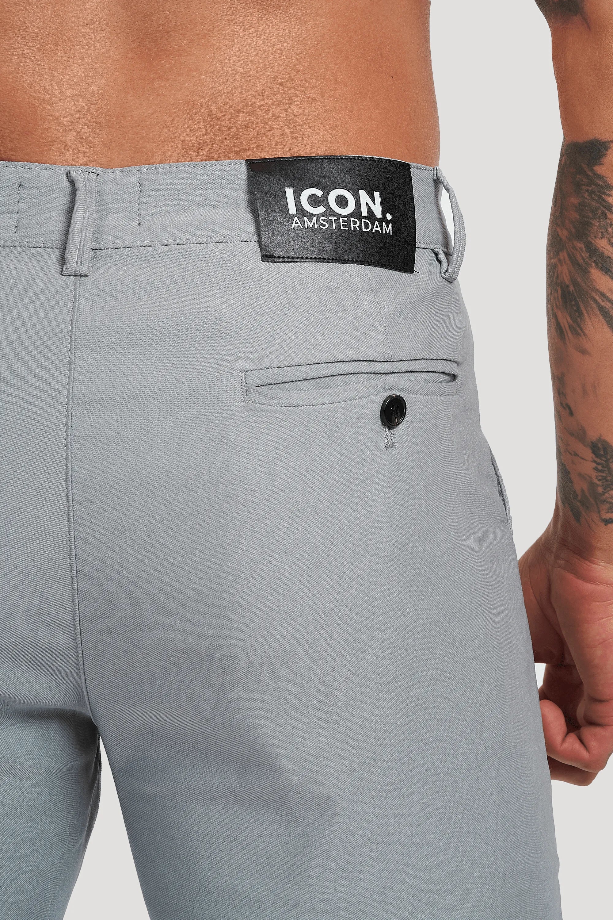 THE AVANI SHORTS - LIGHT GREY - ICON. AMSTERDAM