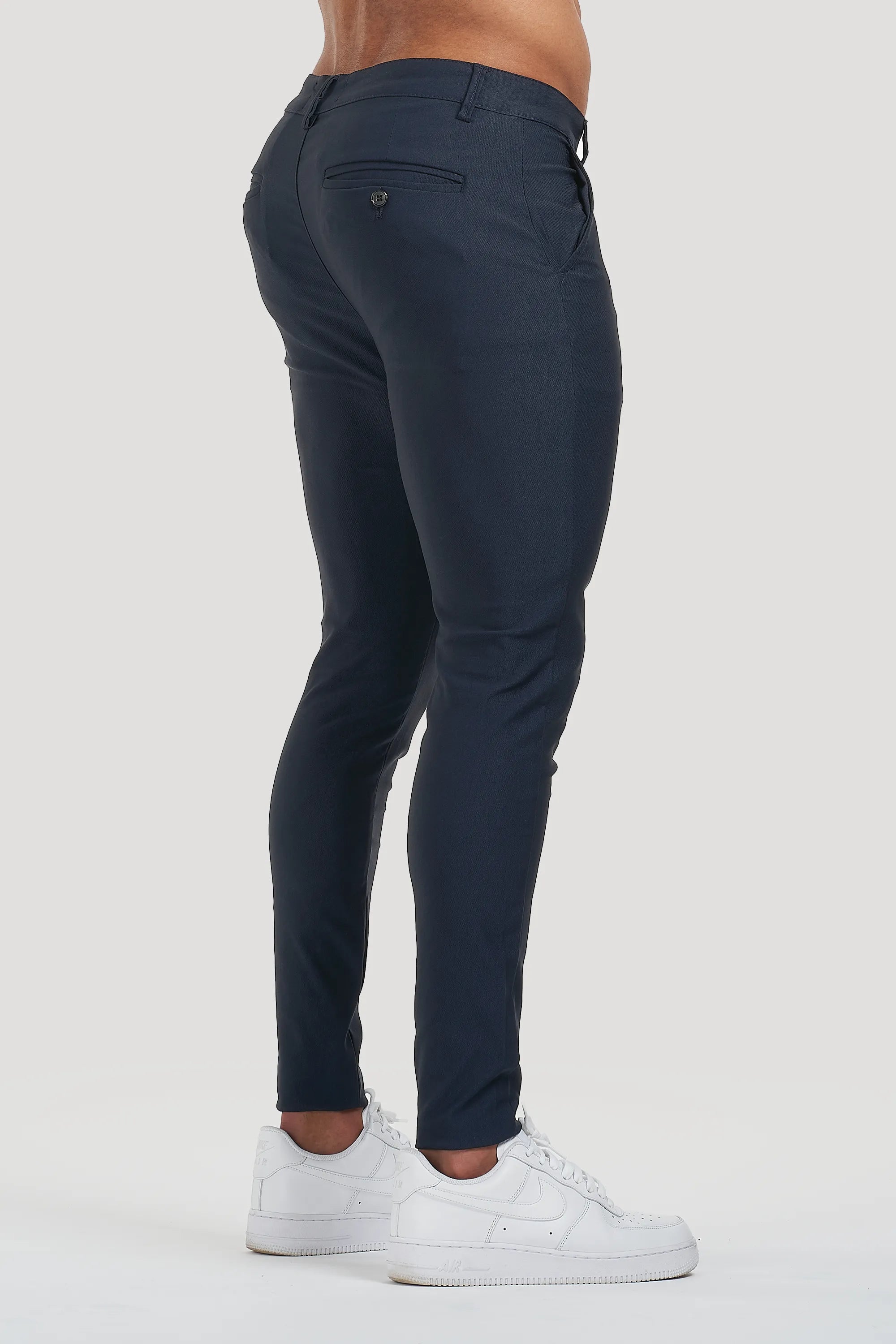 THE AVANI TROUSERS - DARK BLUE - ICON. AMSTERDAM