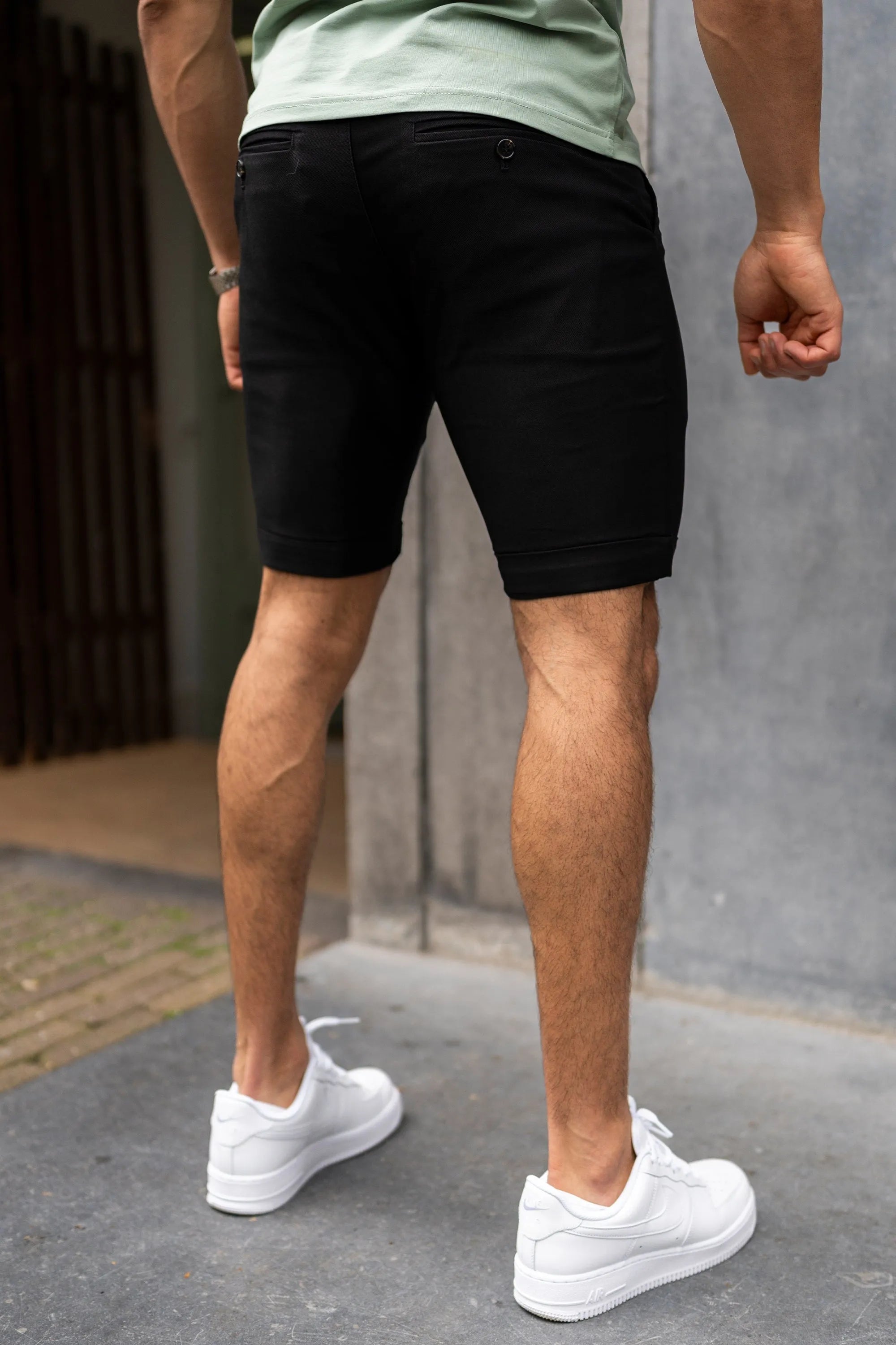 THE AVANI SHORTS - BLACK - ICON. AMSTERDAM