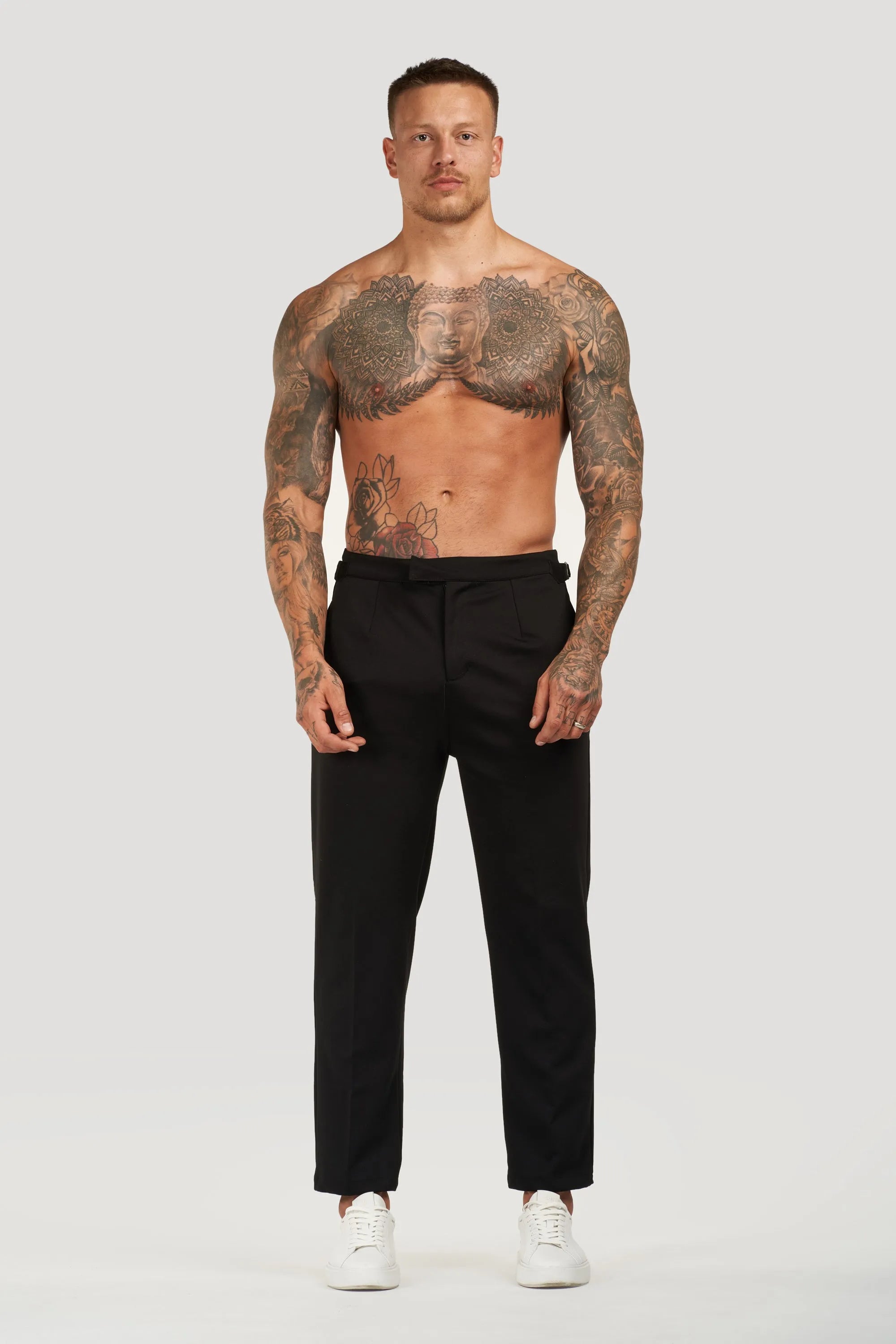 THE ALESSIO TROUSERS - BLACK - ICON. AMSTERDAM