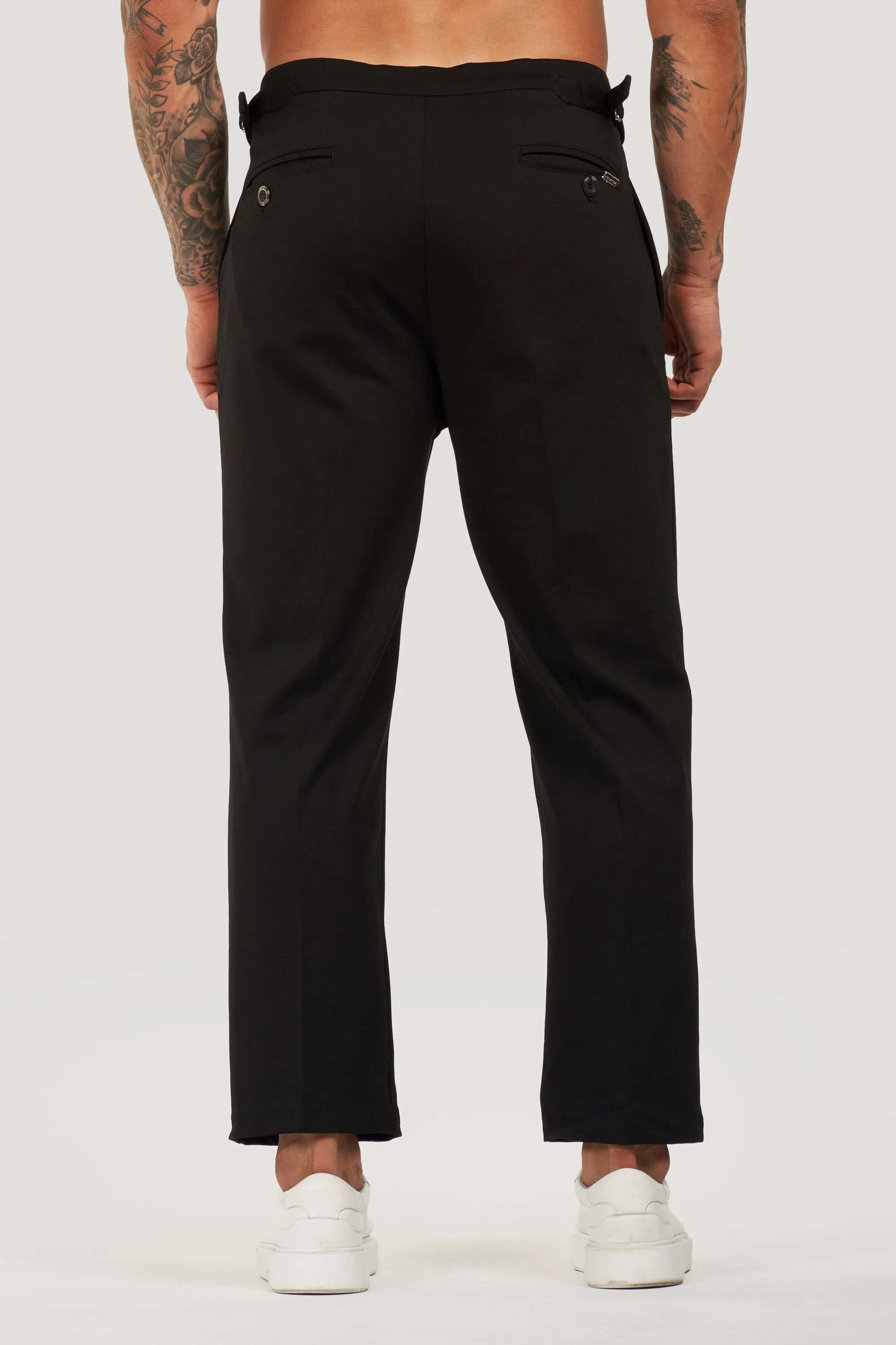 THE ALESSIO TROUSERS - BLACK - ICON. AMSTERDAM