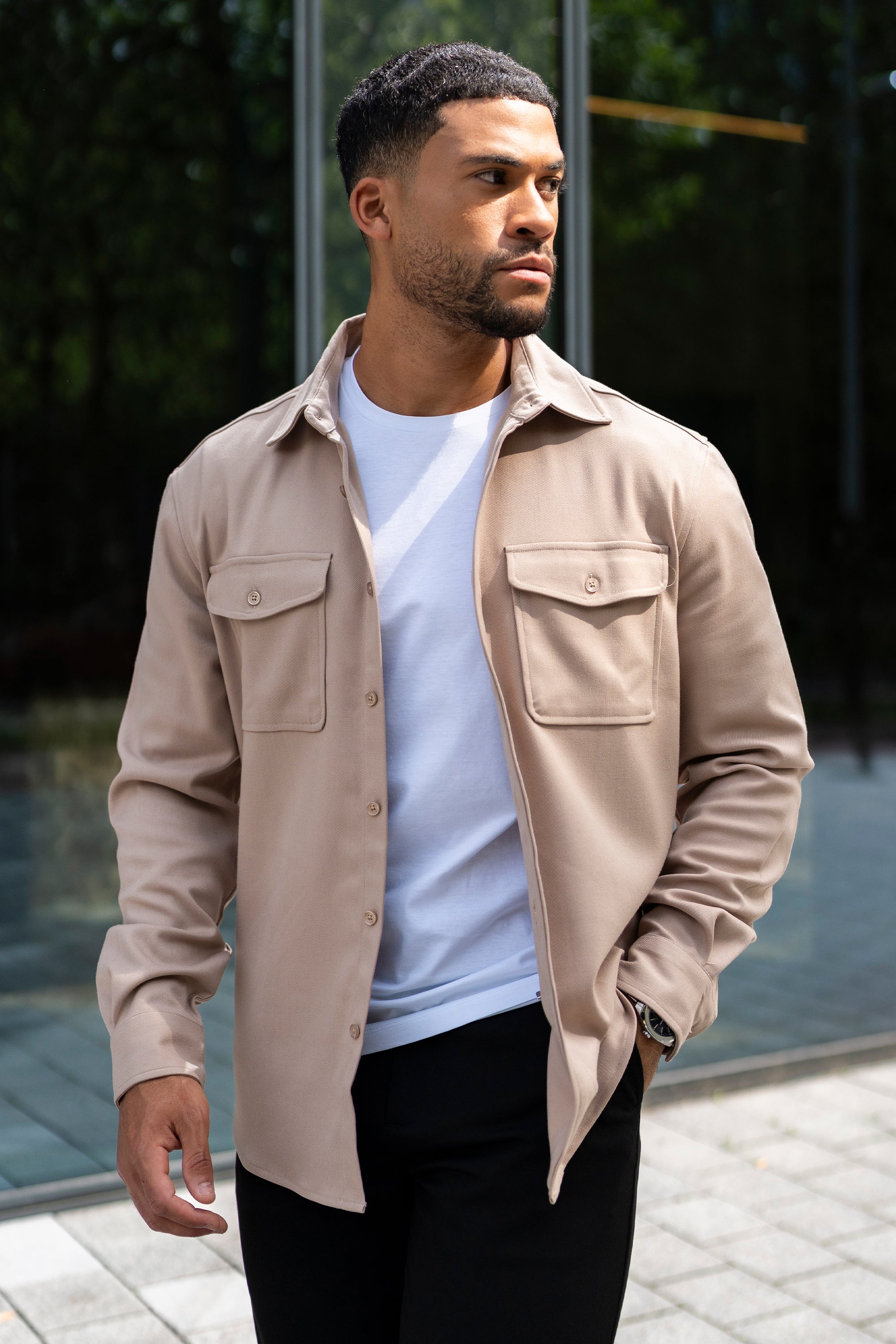 THE DANTE OVERSHIRT - IRISH CREAM