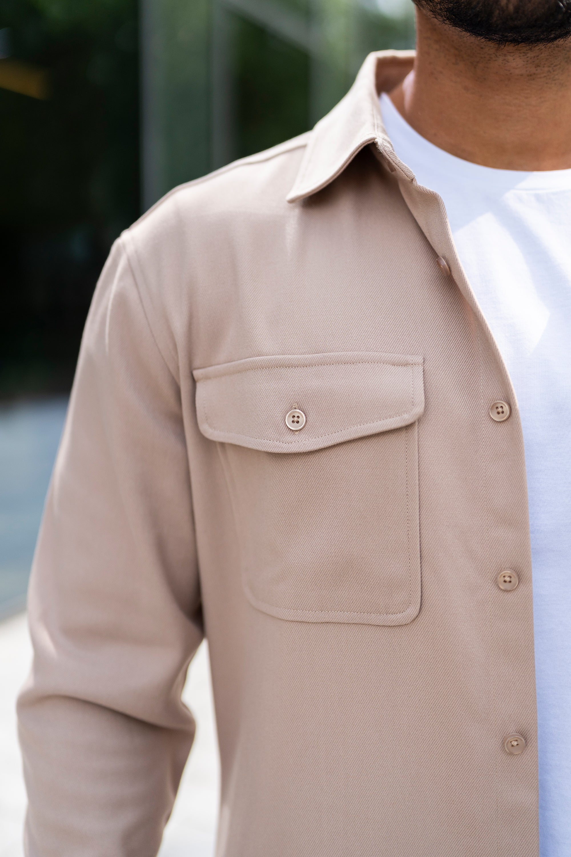 THE DANTE OVERSHIRT - IRISH CREAM