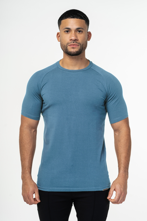 THE MUSCLE BASIC T-SHIRT - CORONET BLUE