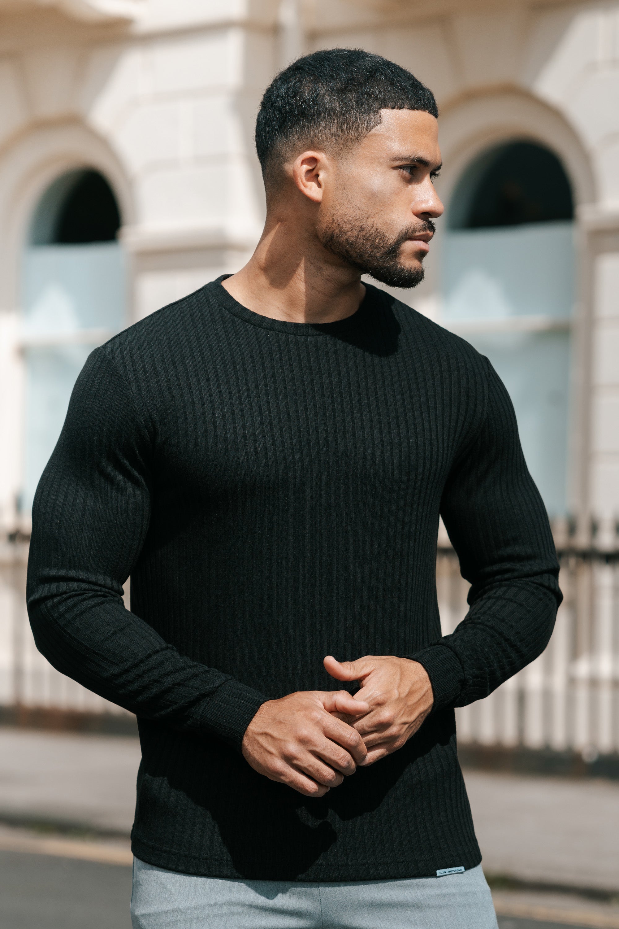 THE RIBBED CREWNECK SWEATER - ICON. AMSTERDAM