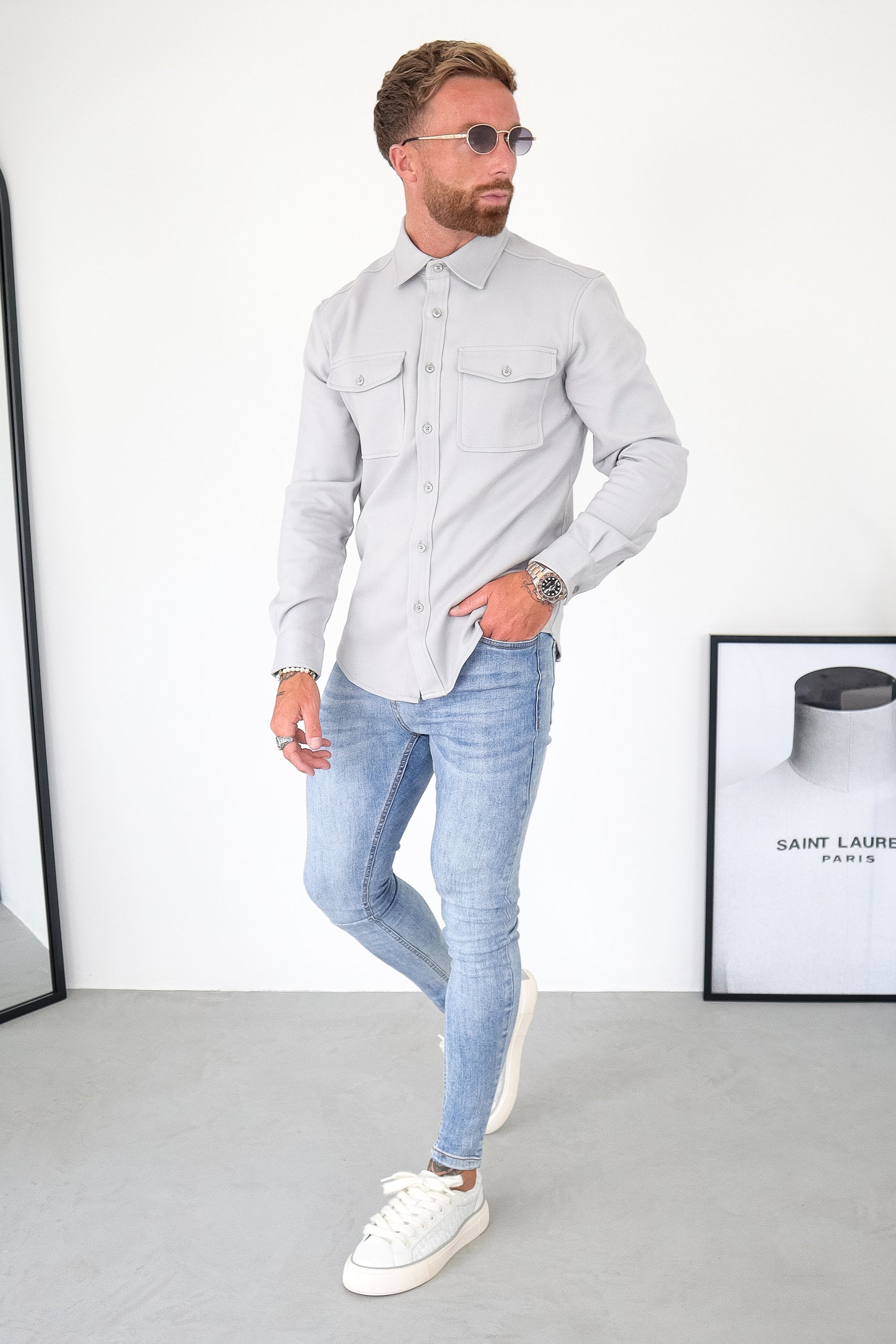 THE DANTE OVERSHIRT - GREY