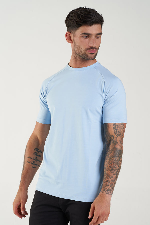 THE MUSCLE BASIC T-SHIRT - LIGHT BLUE - ICON. AMSTERDAM