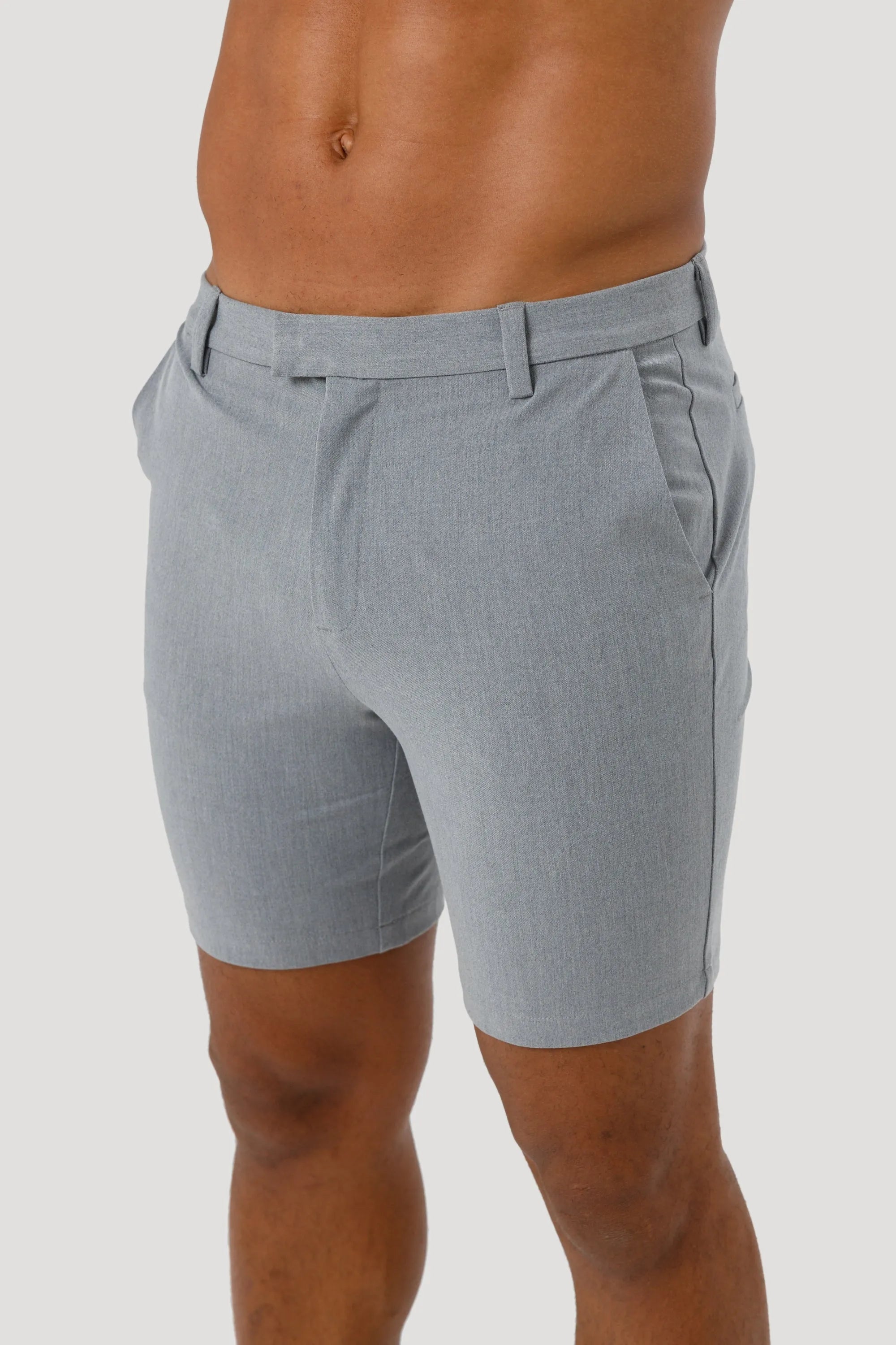 THE LUCIA SHORTS - LIGHT GREY - ICON. AMSTERDAM