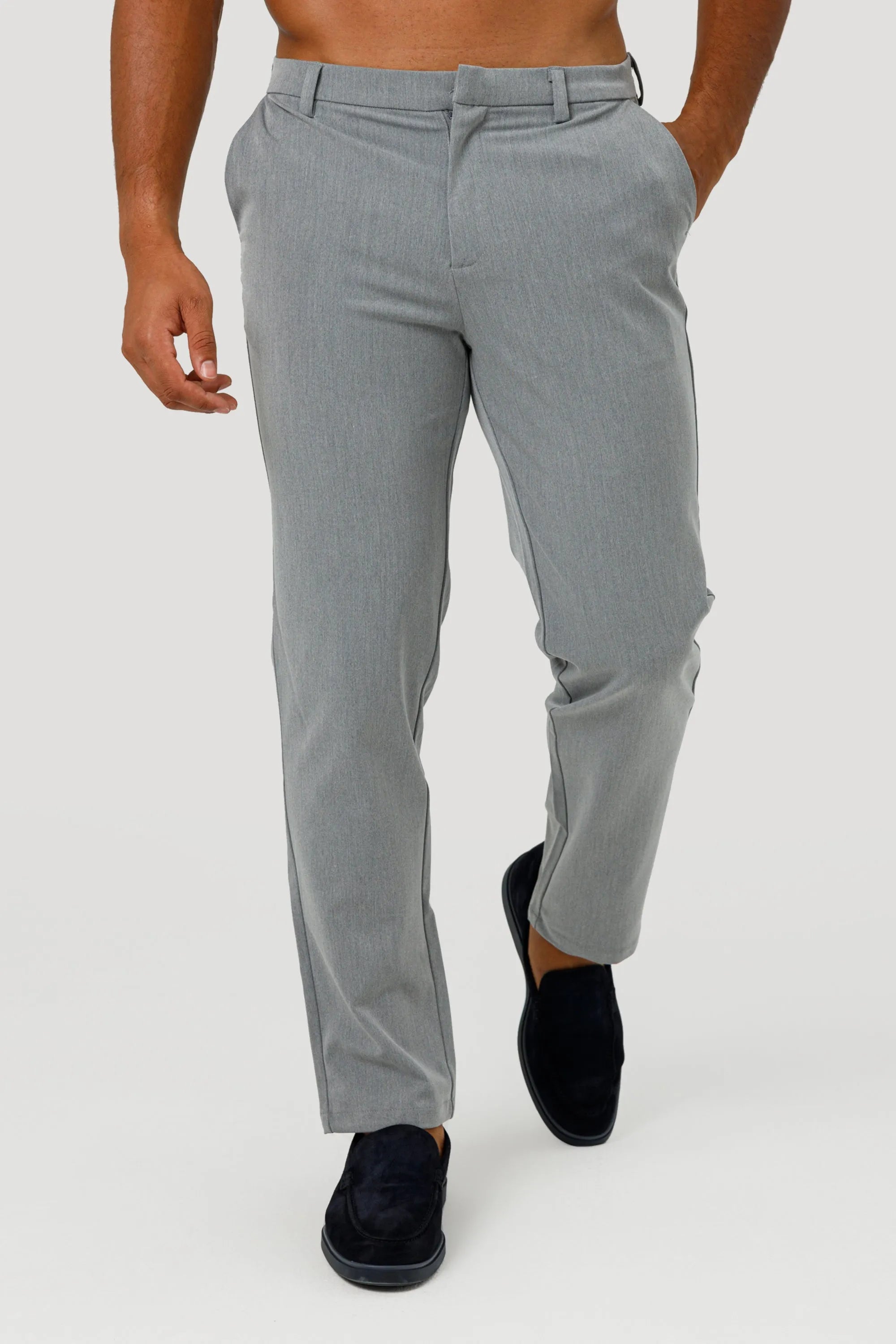 THE LUCIA TROUSERS - LIGHT GREY - ICON. AMSTERDAM