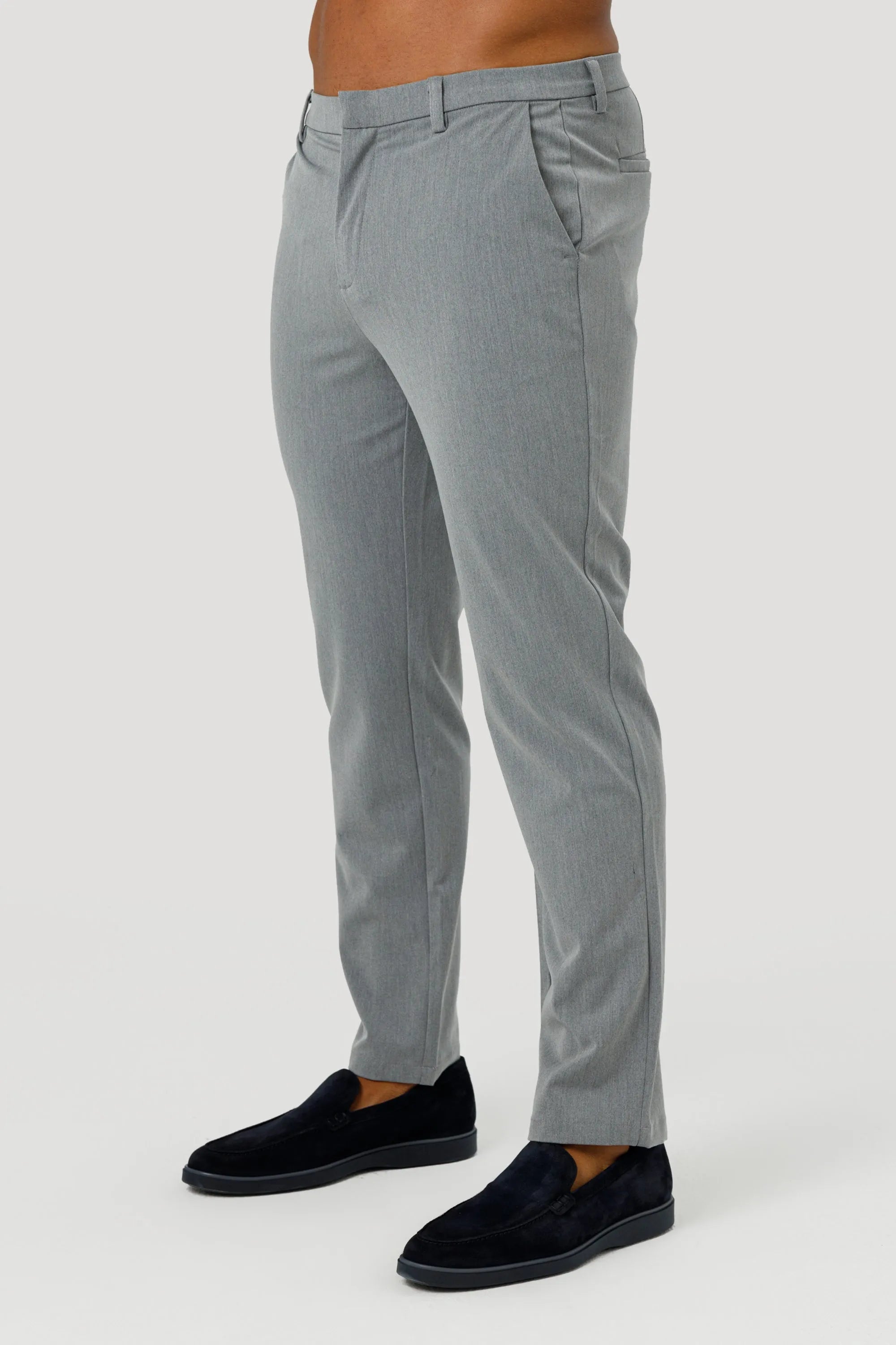 THE LUCIA TROUSERS - LIGHT GREY - ICON. AMSTERDAM