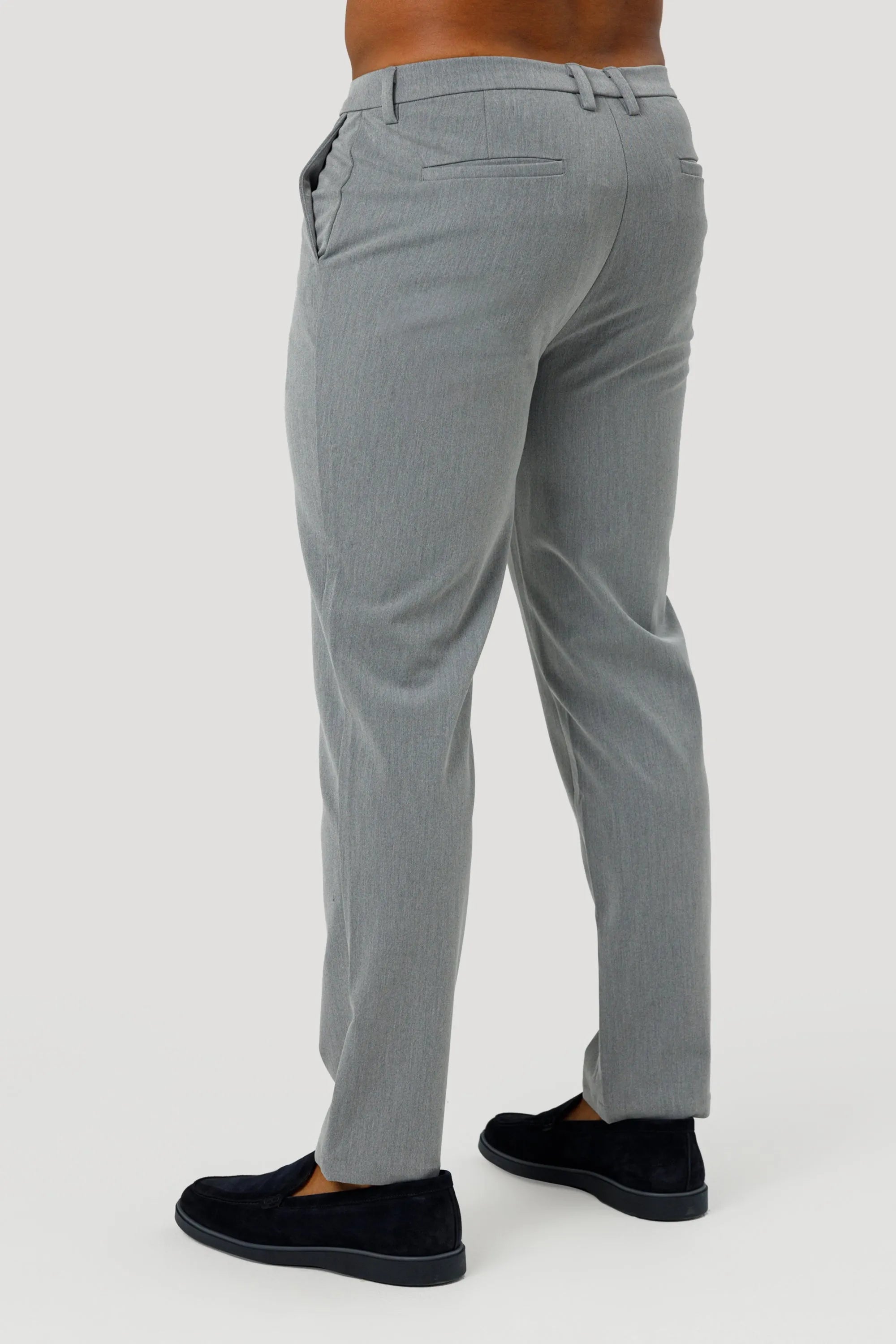 THE LUCIA TROUSERS - LIGHT GREY - ICON. AMSTERDAM