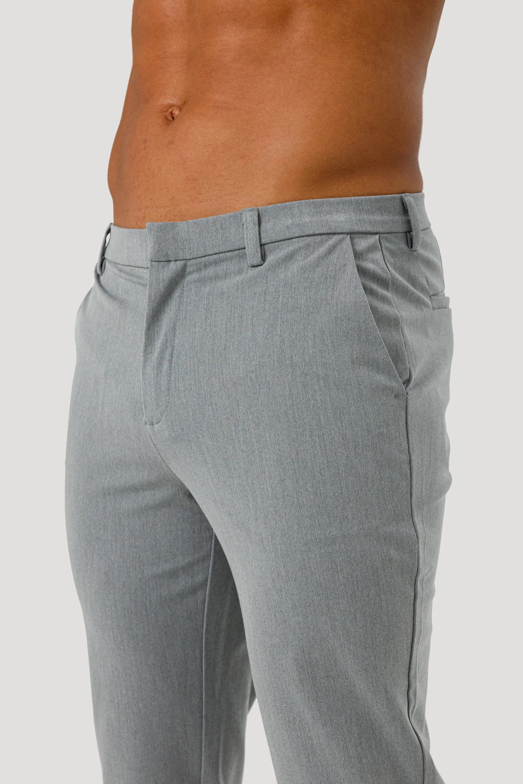 THE LUCIA TROUSERS - LIGHT GREY - ICON. AMSTERDAM