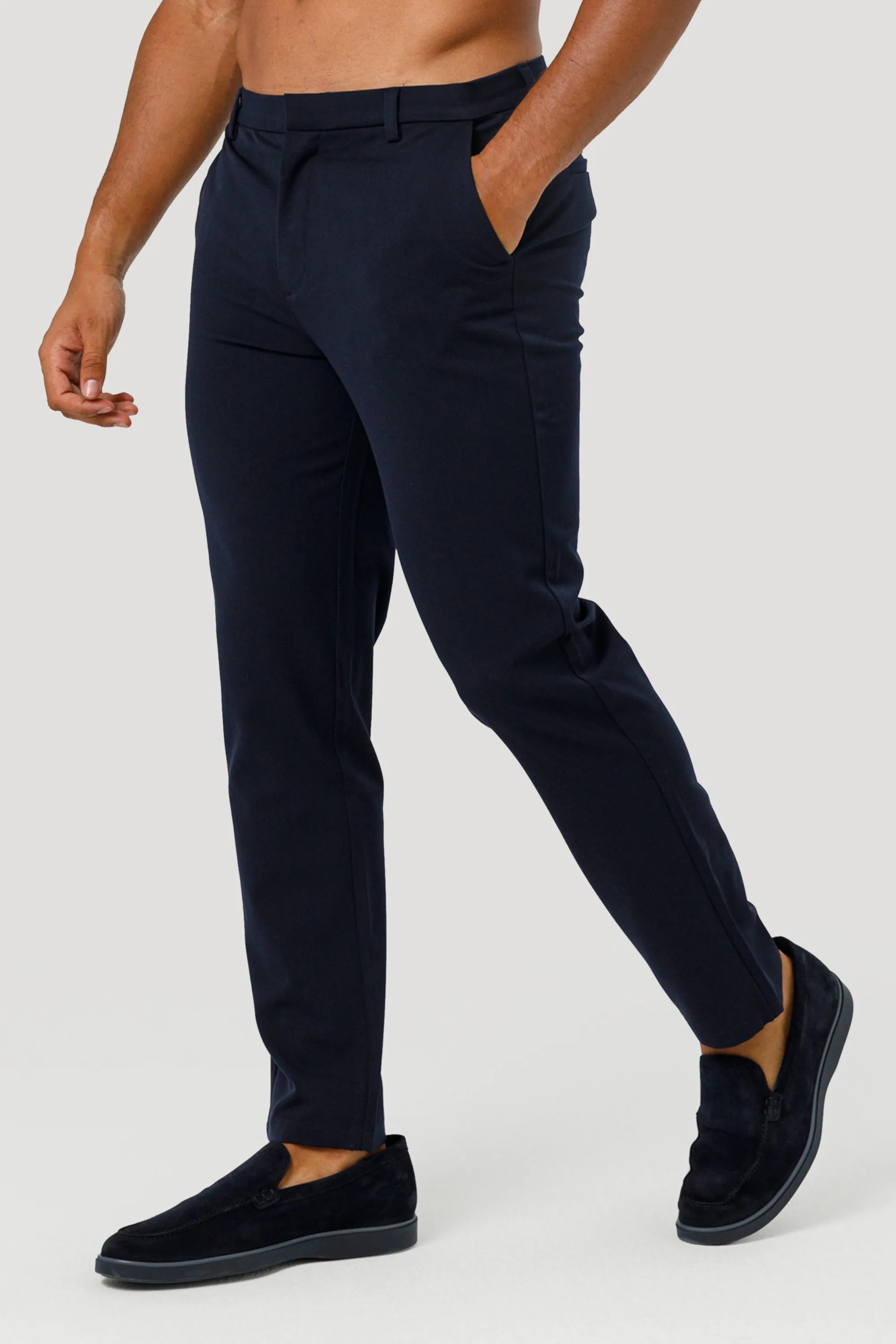 THE LUCIA TROUSERS - NAVY BLUE - ICON. AMSTERDAM