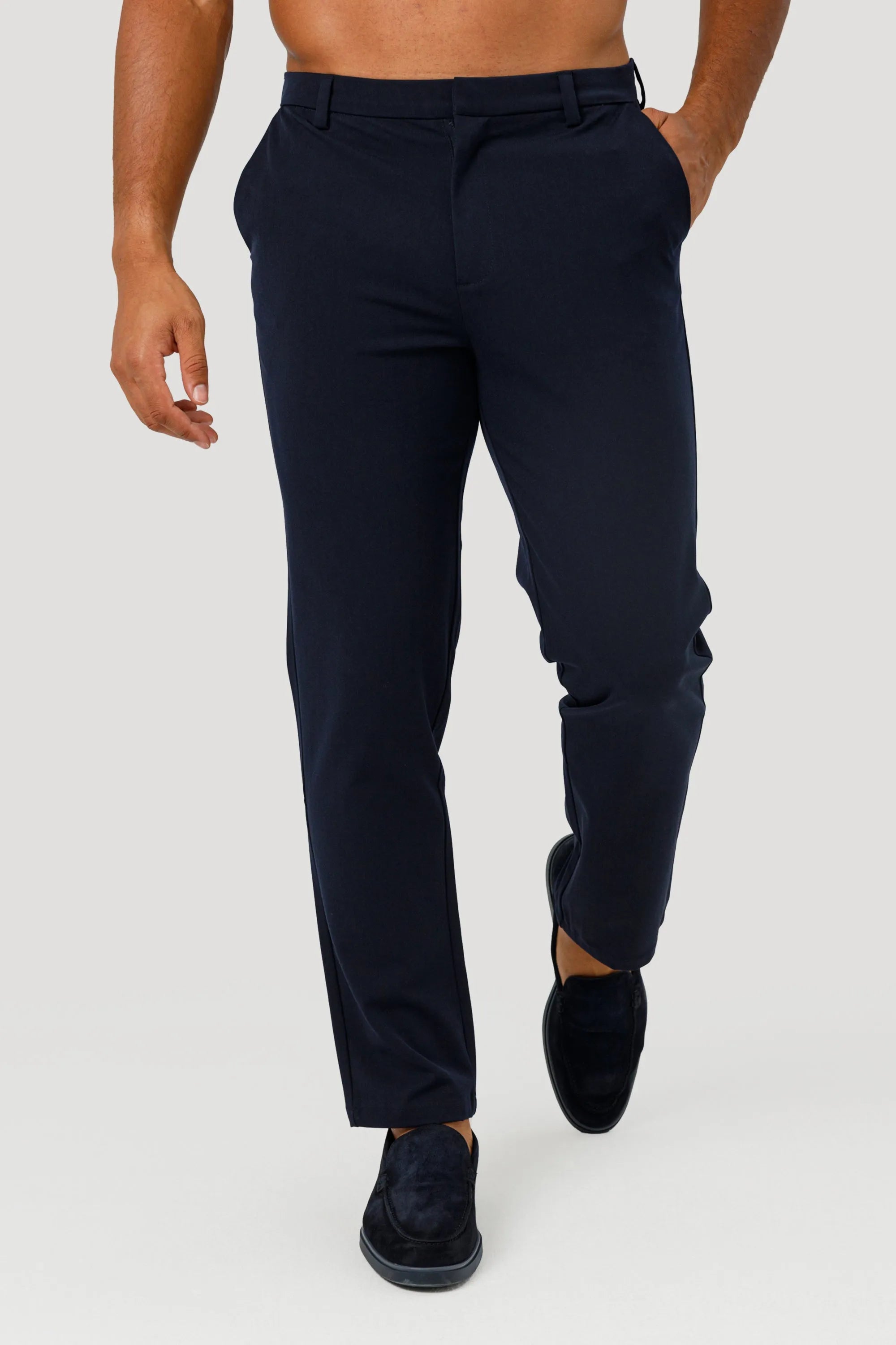 THE LUCIA TROUSERS - NAVY BLUE - ICON. AMSTERDAM