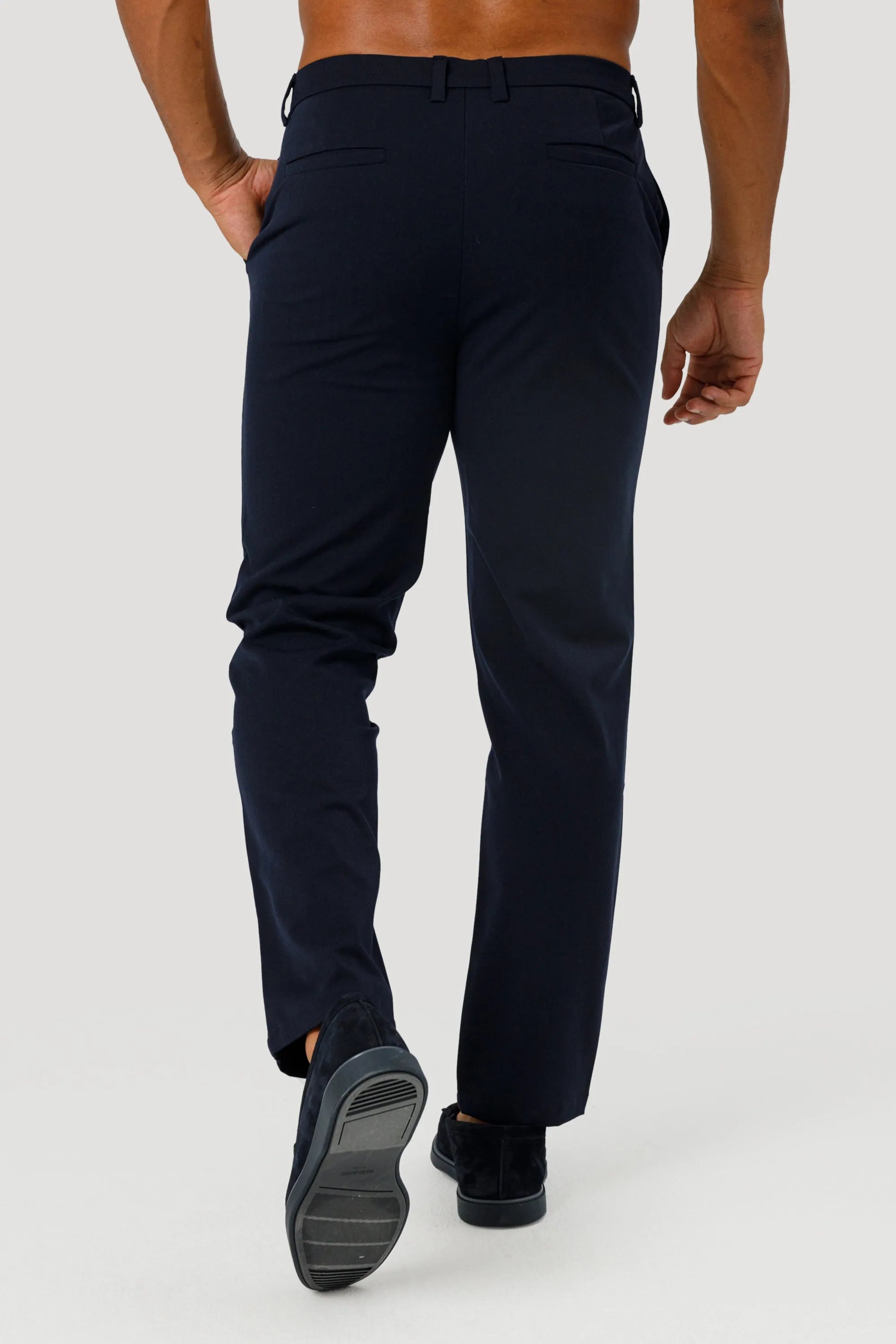 THE LUCIA TROUSERS - NAVY BLUE - ICON. AMSTERDAM