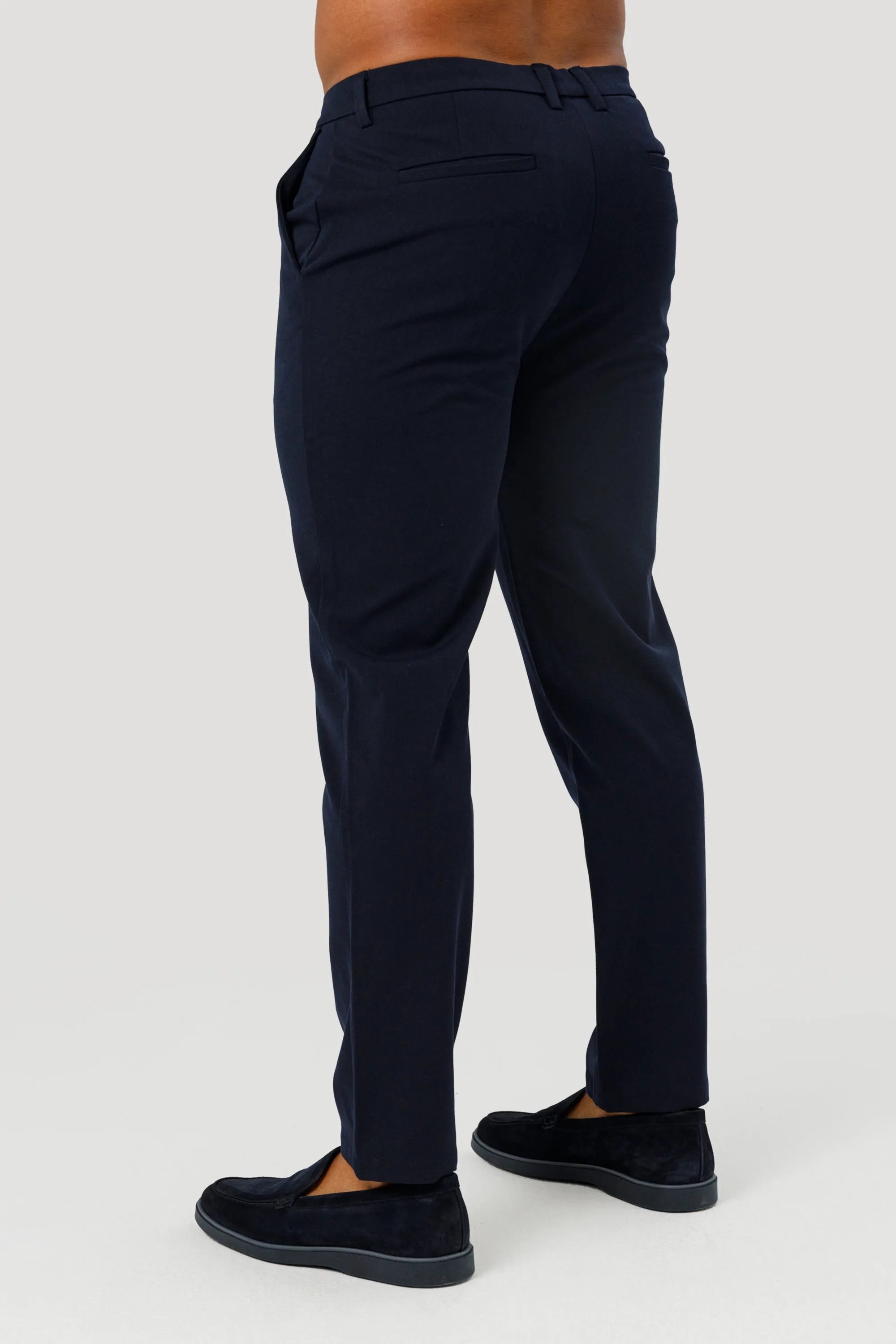 THE LUCIA TROUSERS - NAVY BLUE - ICON. AMSTERDAM