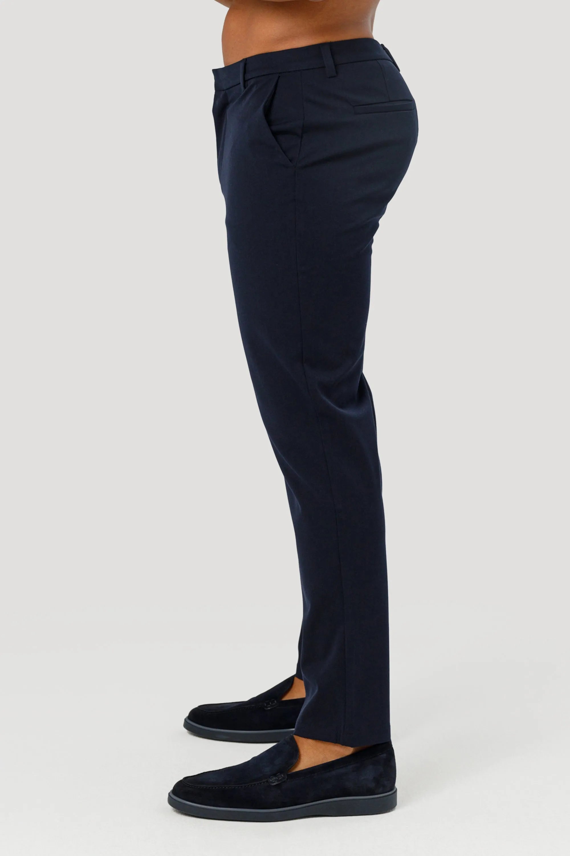 THE LUCIA TROUSERS - NAVY BLUE - ICON. AMSTERDAM