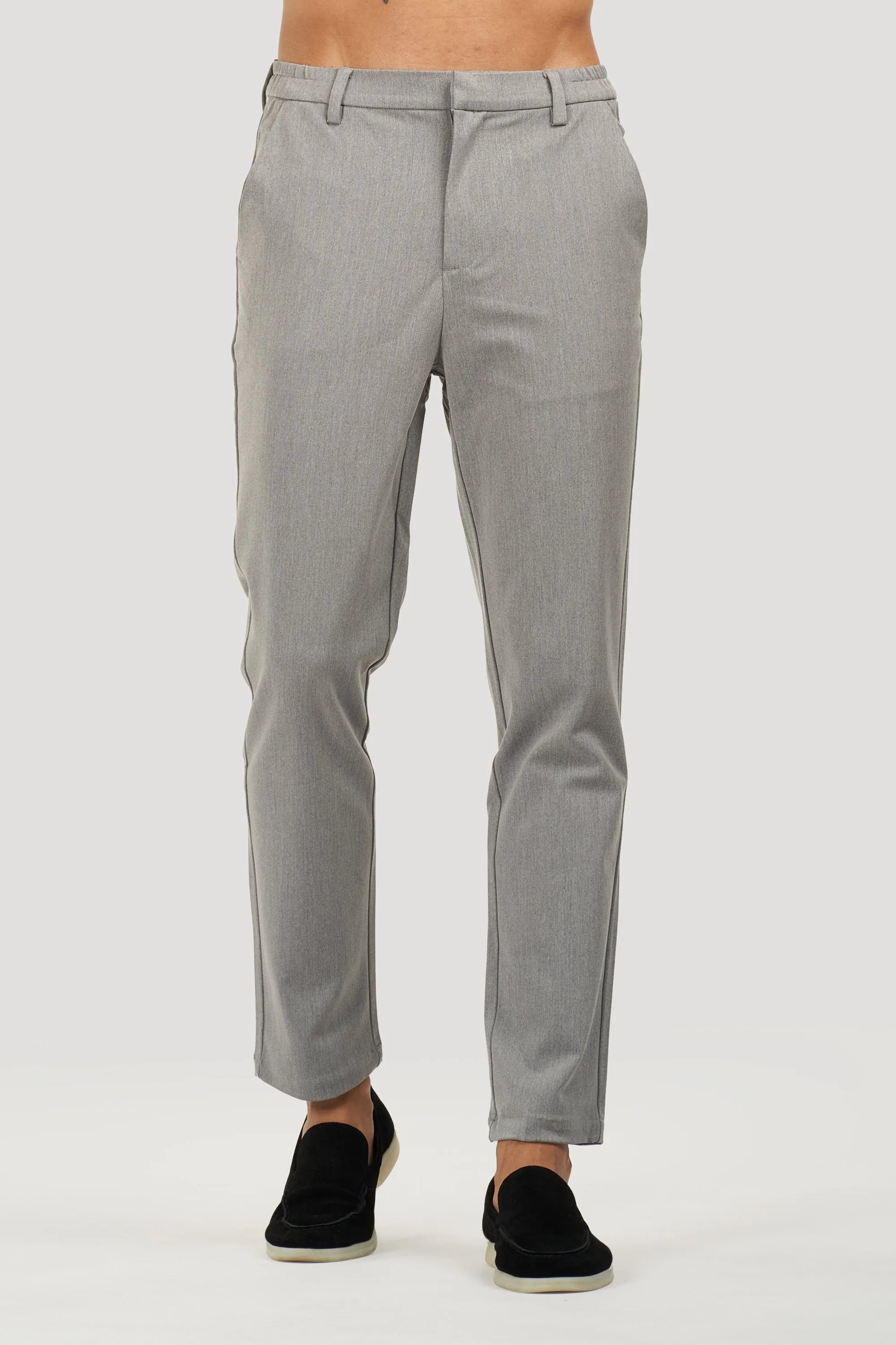 THE SILVIO TROUSERS - LIGHT GREY - ICON. AMSTERDAM