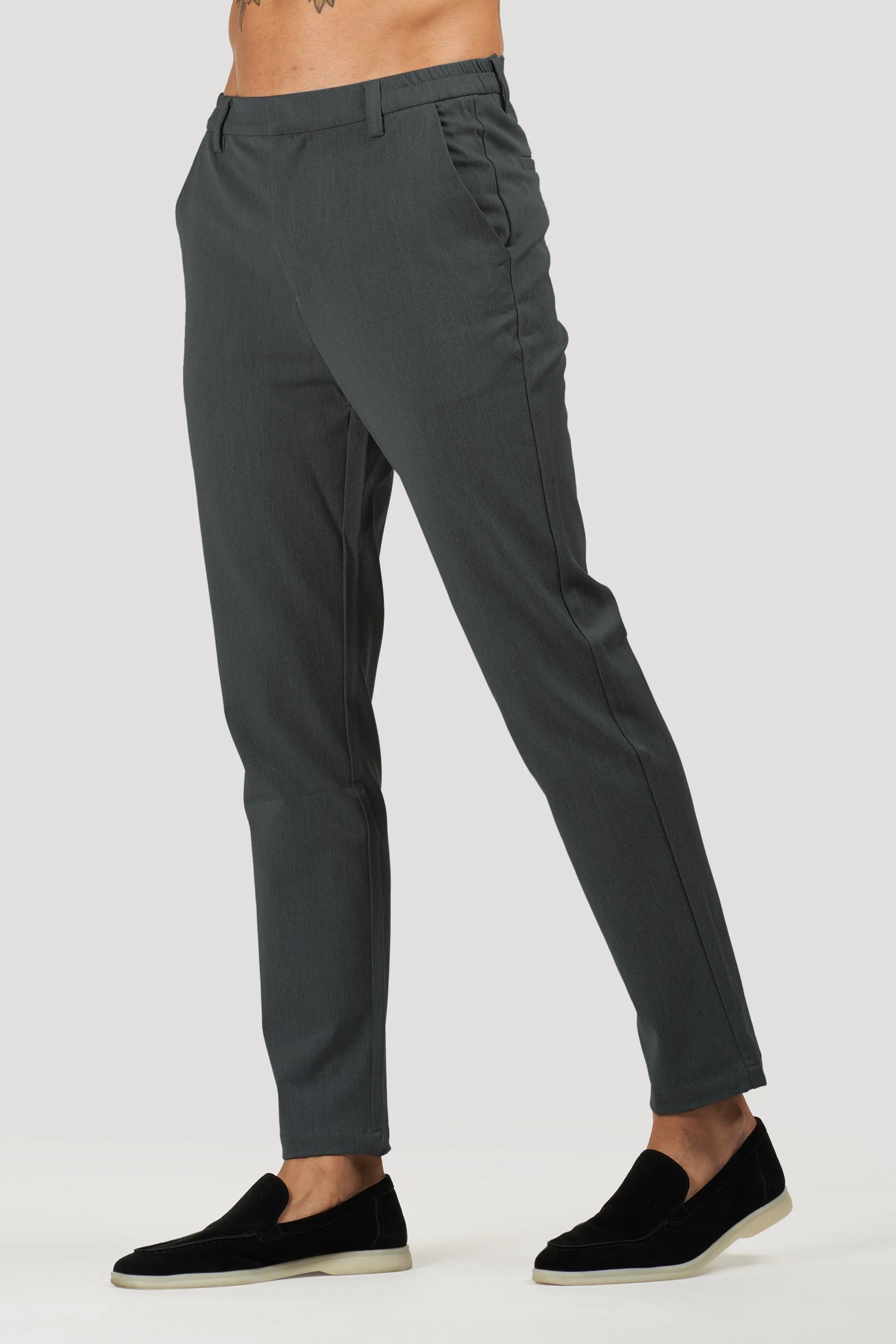 THE SILVIO TROUSERS - DARK GREY - ICON. AMSTERDAM