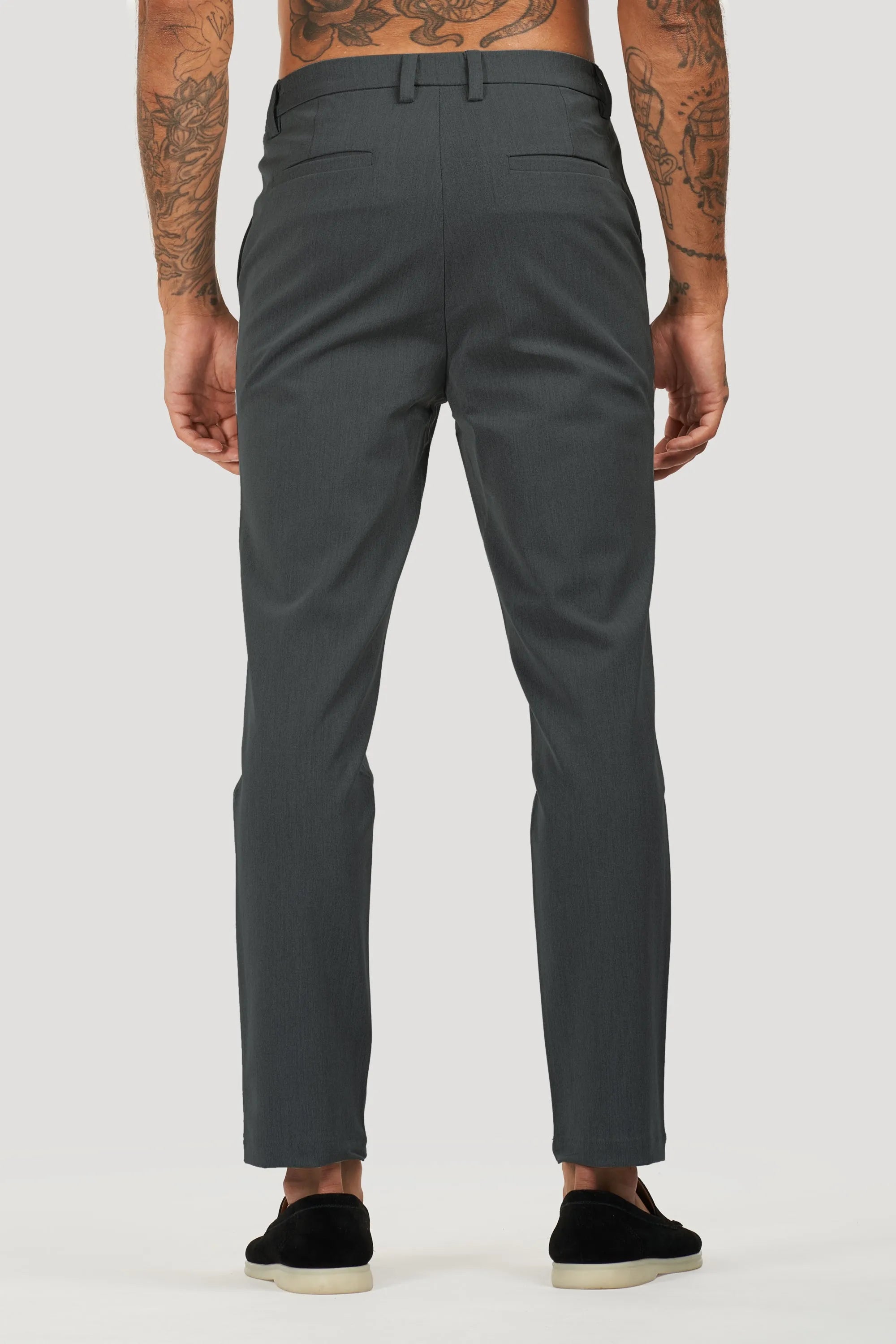 THE SILVIO TROUSERS - DARK GREY - ICON. AMSTERDAM