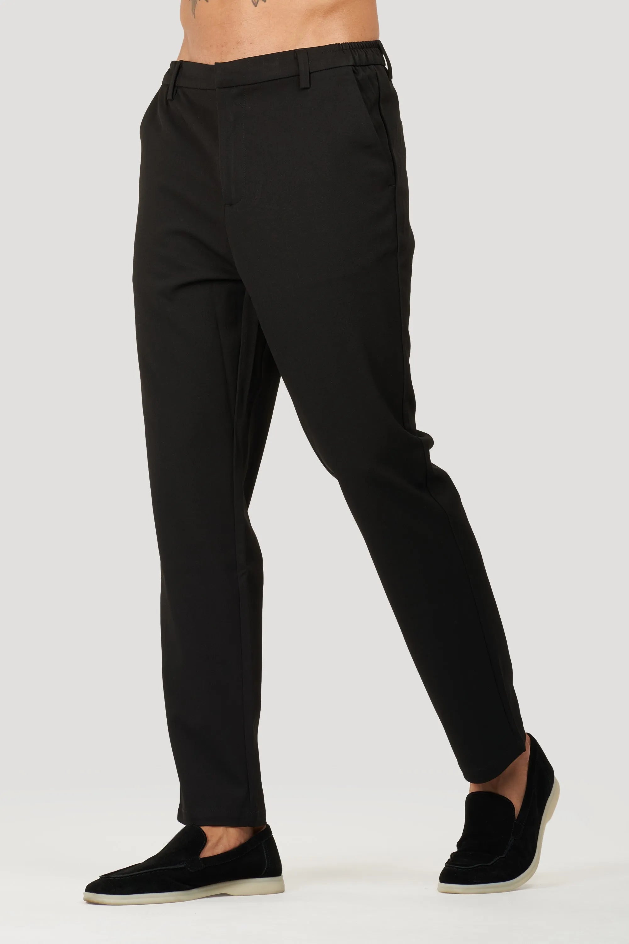 THE SILVIO TROUSERS - BLACK - ICON. AMSTERDAM