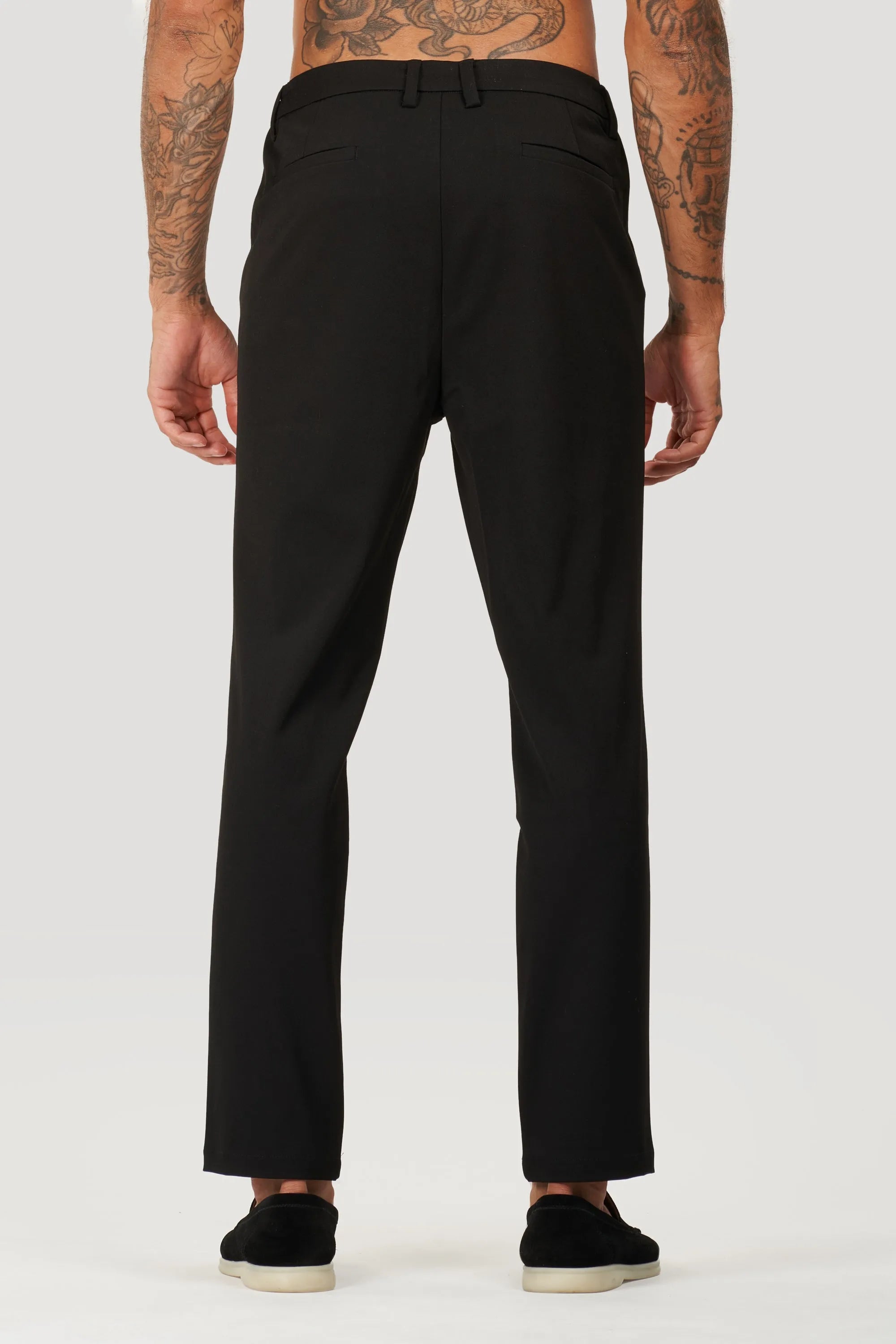 THE SILVIO TROUSERS - BLACK - ICON. AMSTERDAM