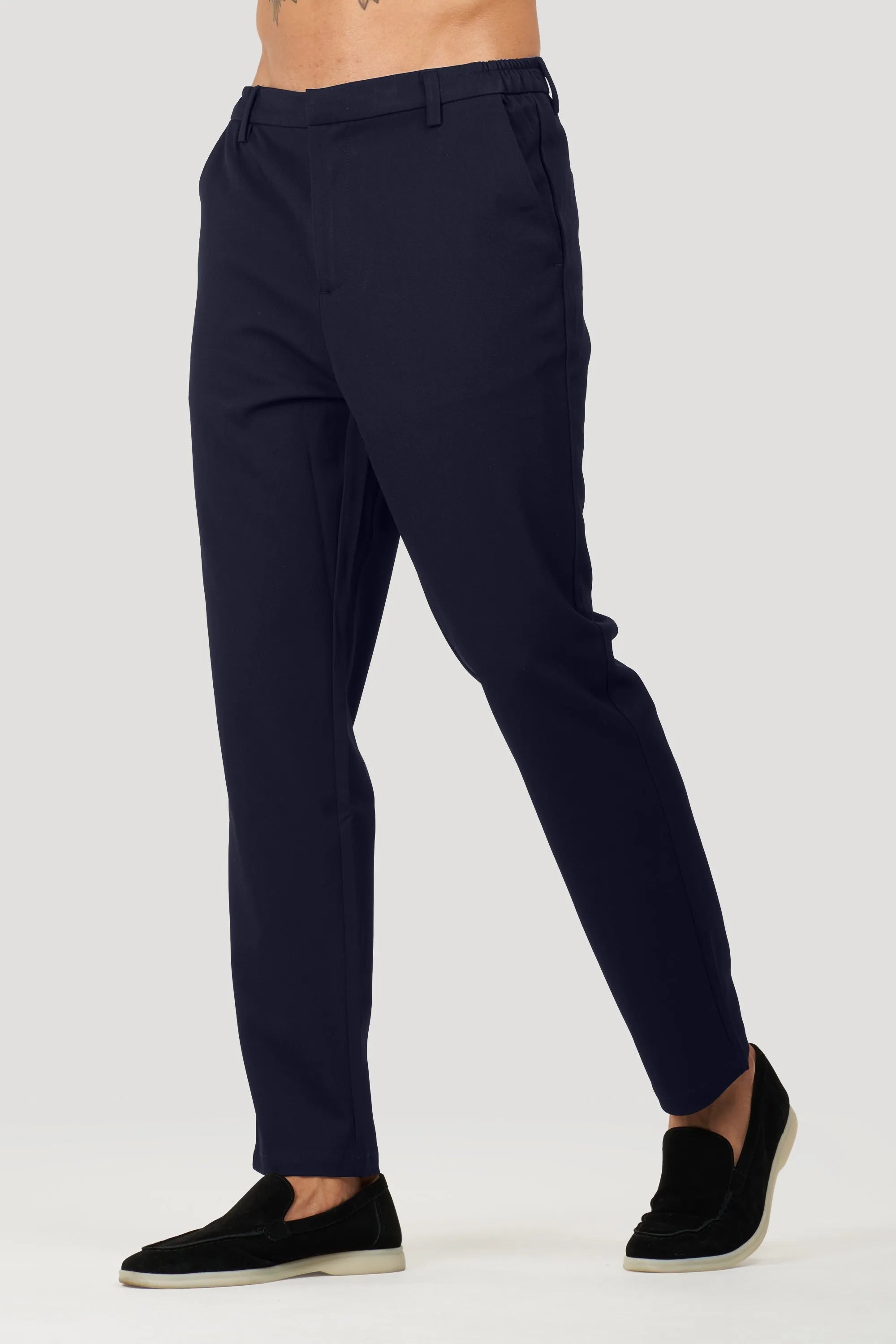 THE SILVIO TROUSERS - NAVY BLUE - ICON. AMSTERDAM