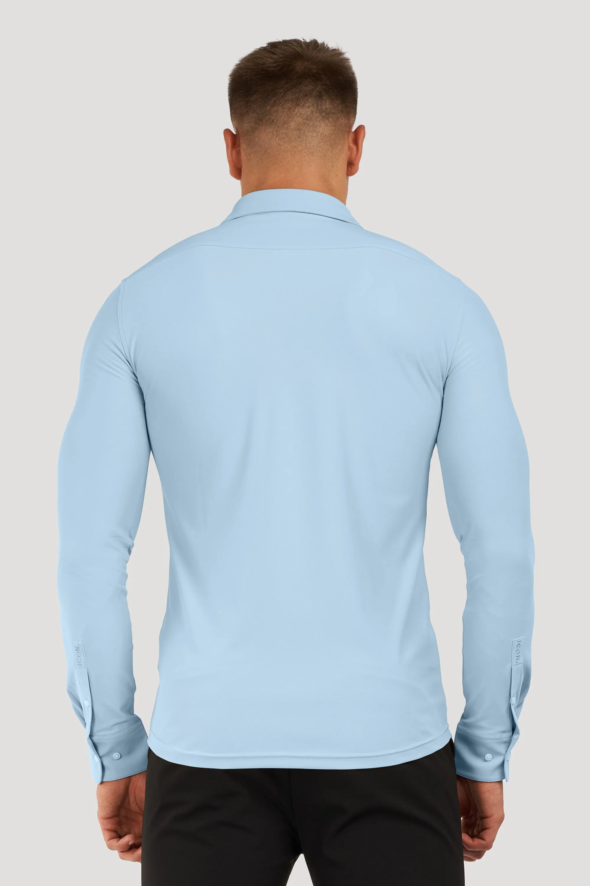 THE ATHLETIC STRETCH SHIRT - BABY BLUE - ICON. AMSTERDAM