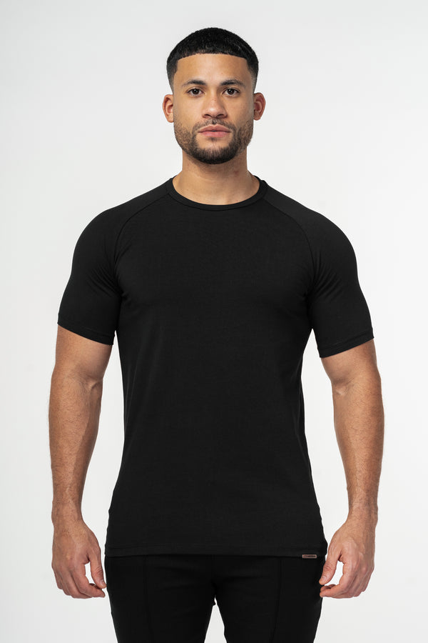 THE MUSCLE BASIC T-SHIRT - ZWART